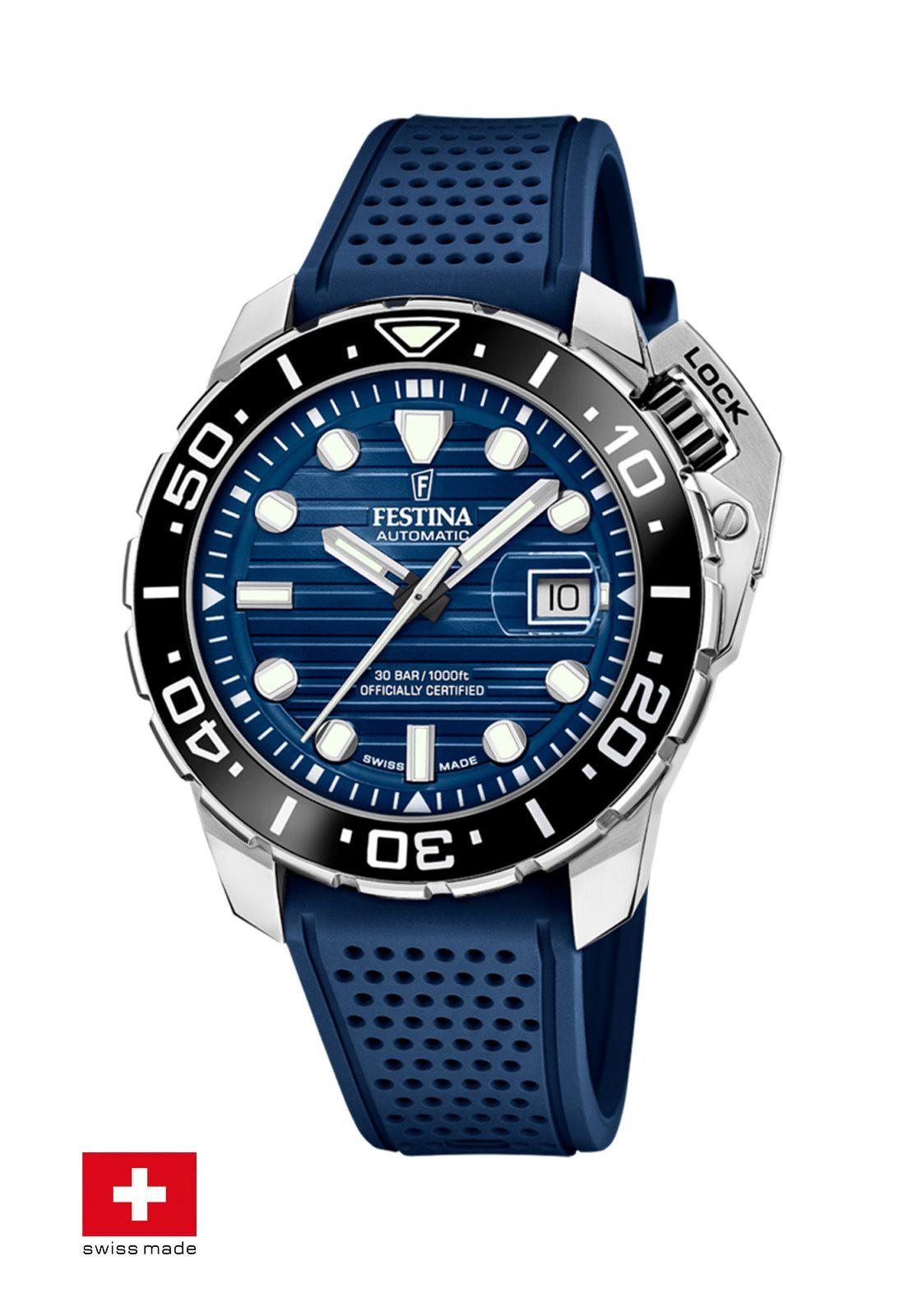 Reloj F20043/2 Festina Swiss Azul Hombre-2