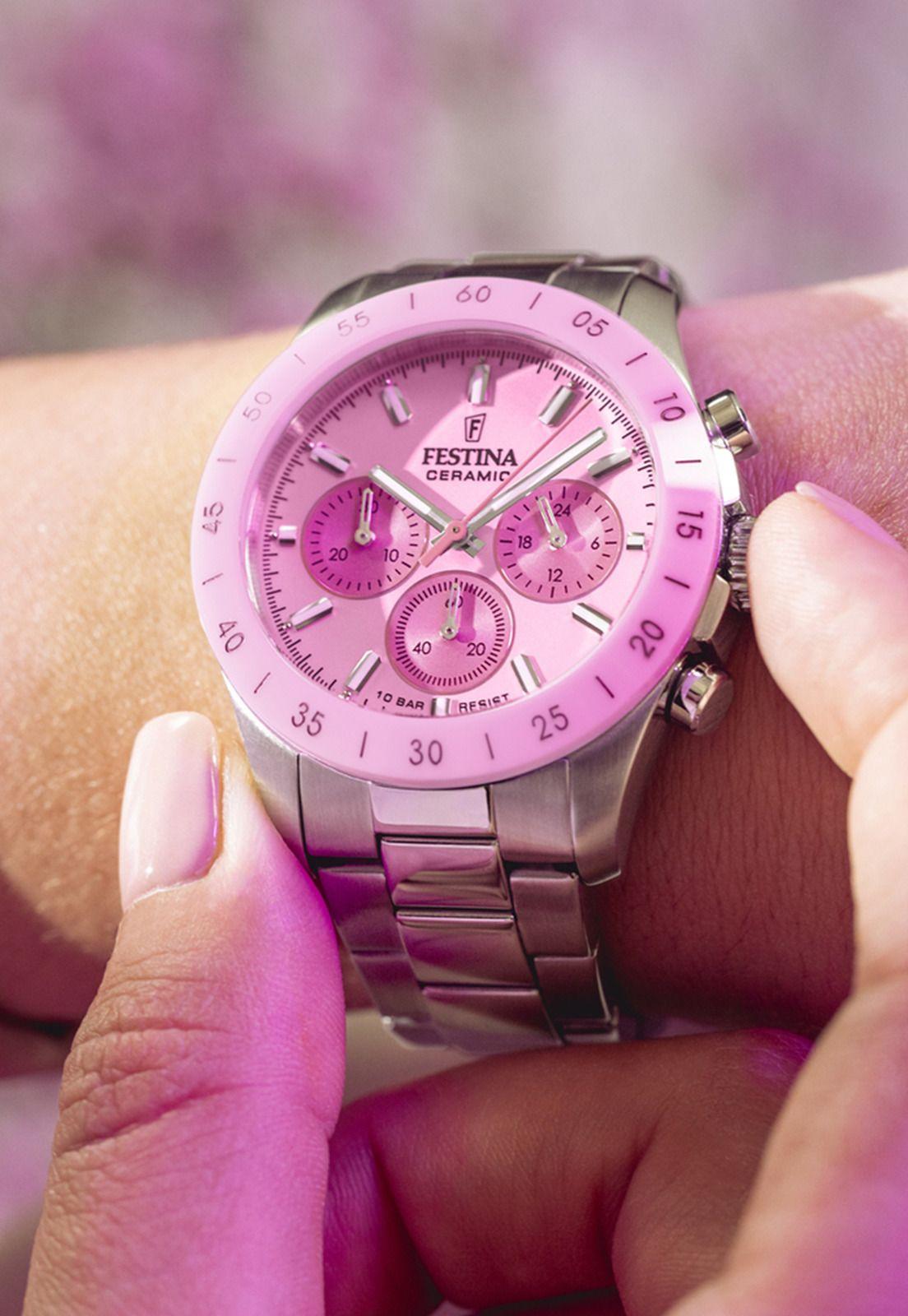 Reloj F20693/2 Festina Rosa Mujer Ceramic-1