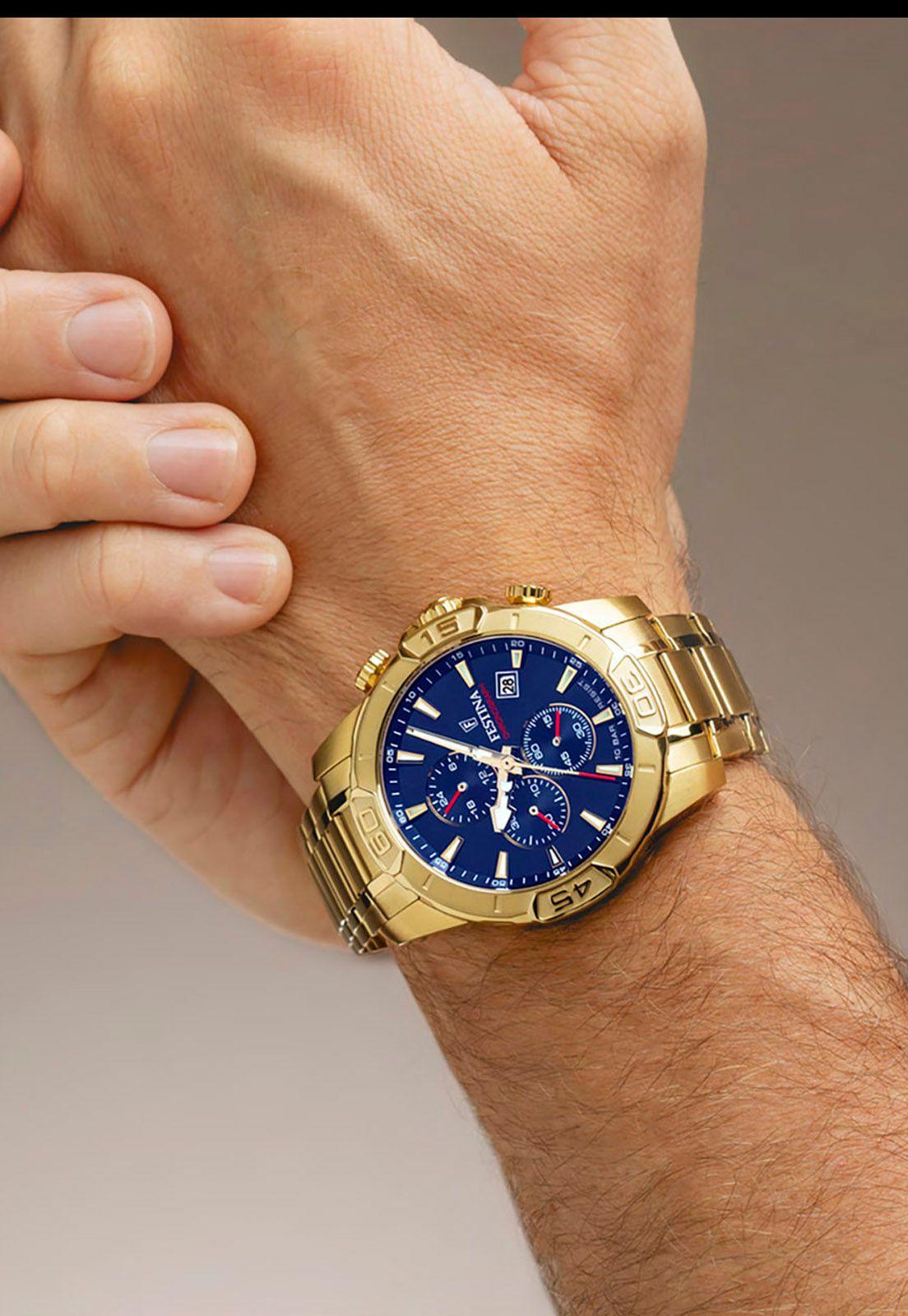 Reloj F20705/3 Festina Azul Hombre Timeless Chronograph-2