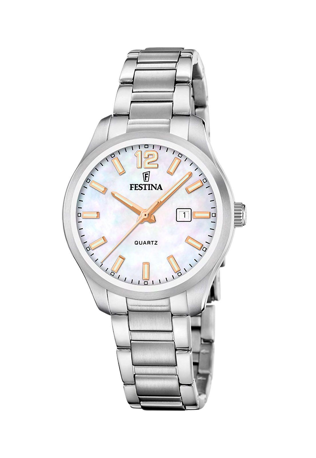 Reloj F20737/6 Festina Blanco Mujer Acero Clasico-0