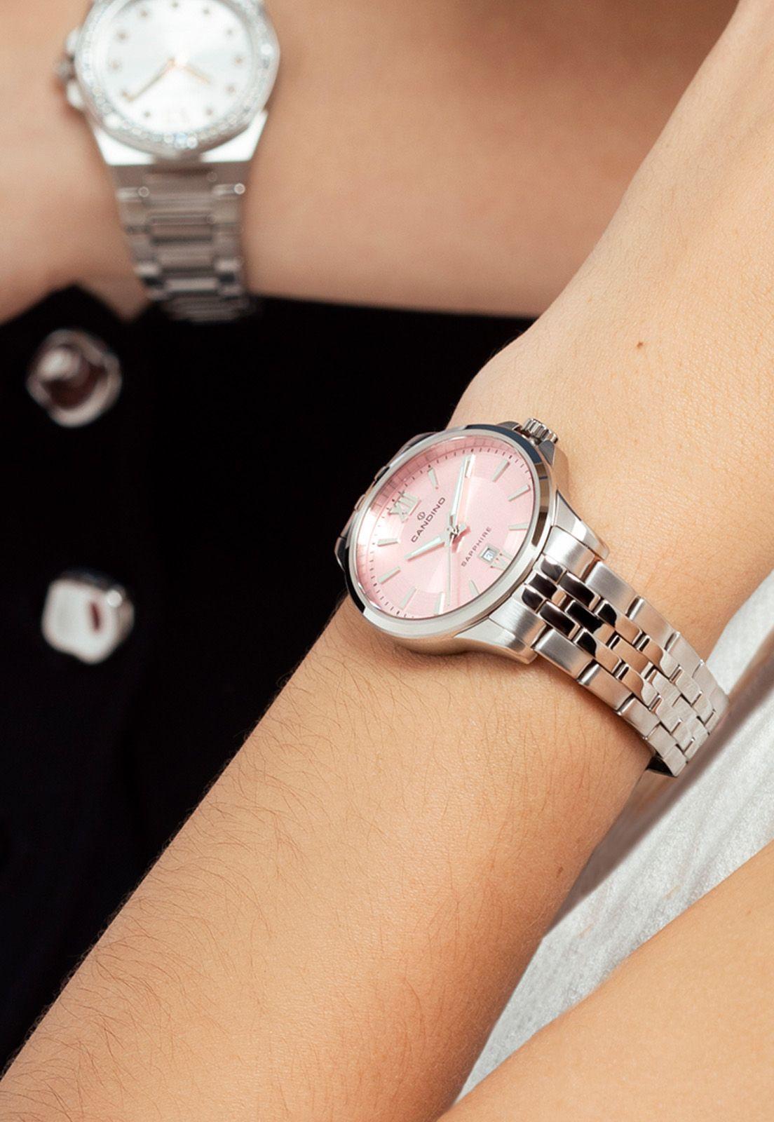 Reloj C4766/7 Candino Swiss Mujer Plateado Couples Classic-2