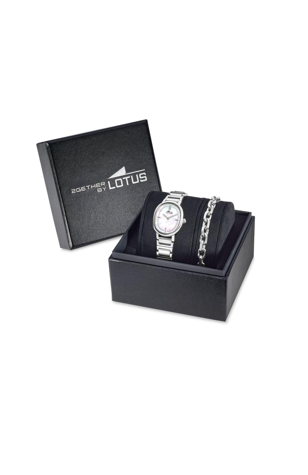 Reloj 19012/1 Lotus Blanco Mujer 2Gether-3
