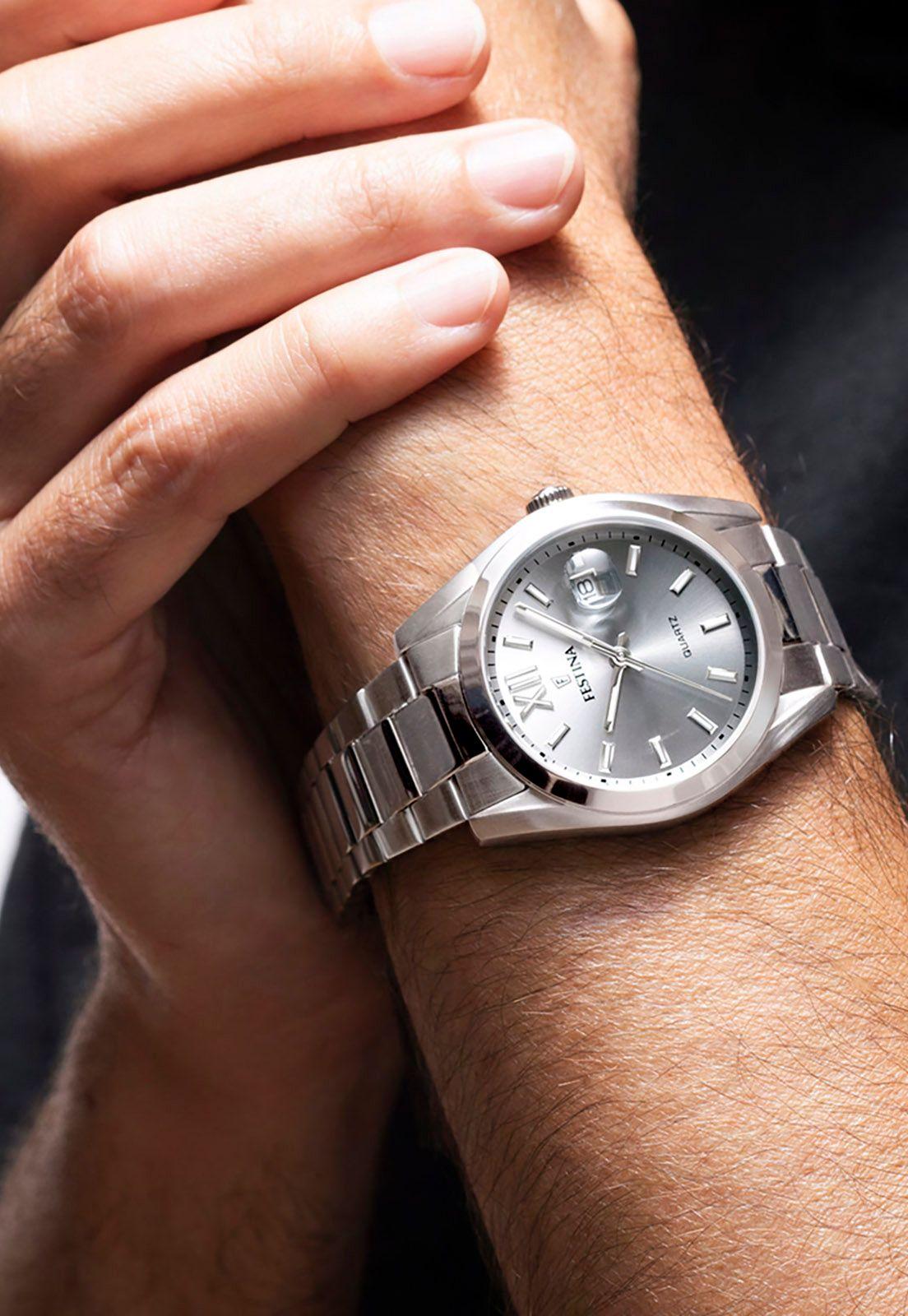Reloj F20707/1 Festina Gris Hombre Acero Clasico-2
