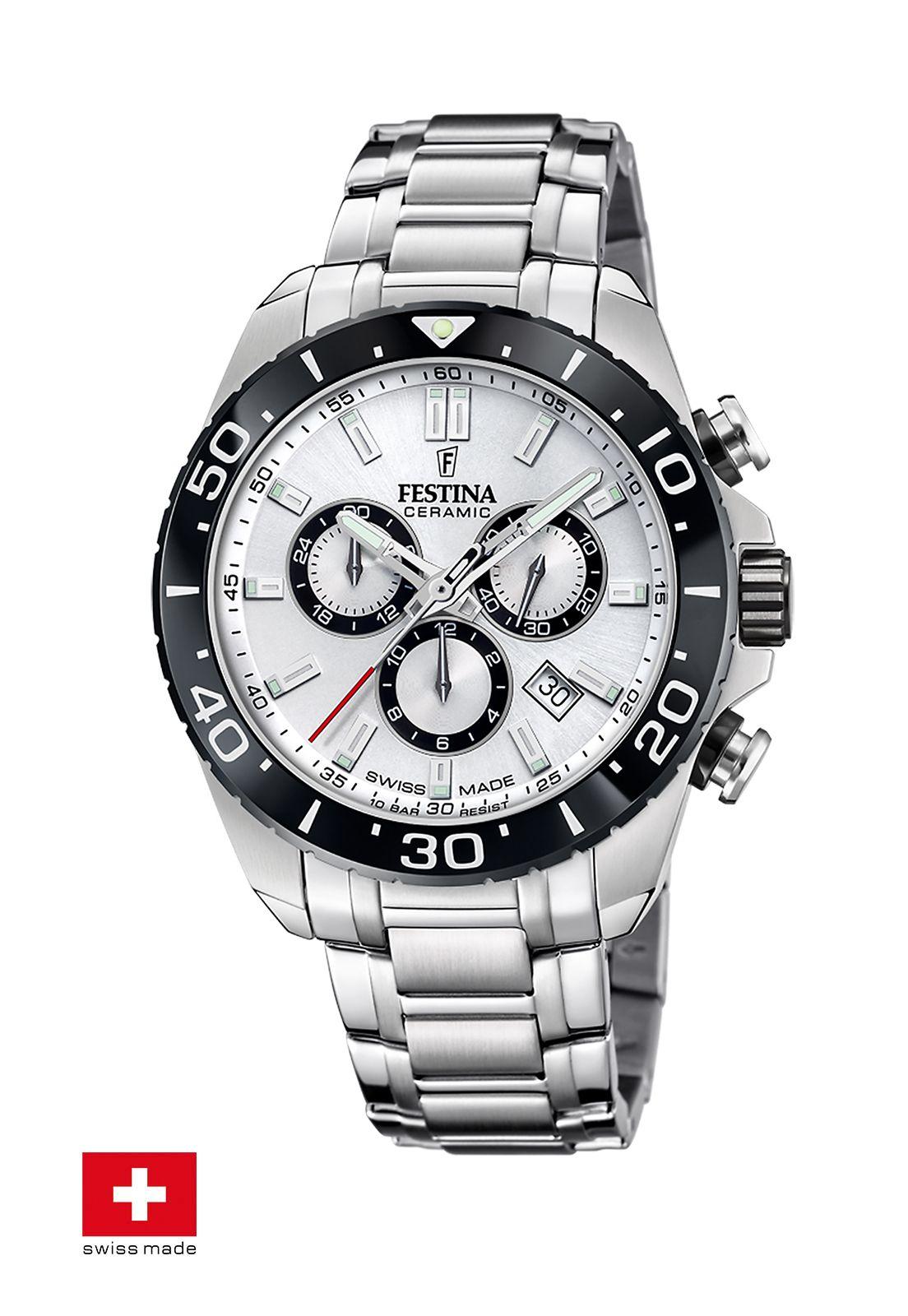 Reloj F20042/1 Festina Swiss Blanco Hombre CHRONO-1