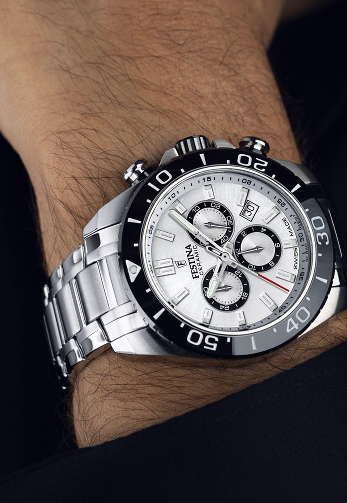 Reloj F20042/1 Festina Swiss Blanco Hombre CHRONO-2