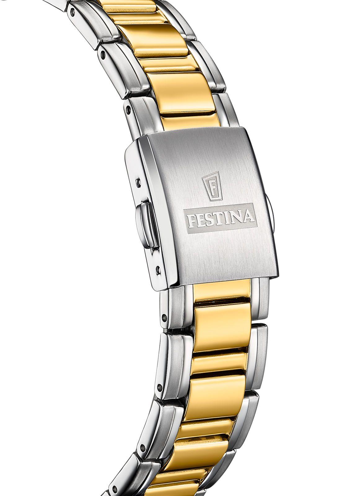 Reloj F20027/1 Festina Swiss Plateado Mujer Acero Clásico-2