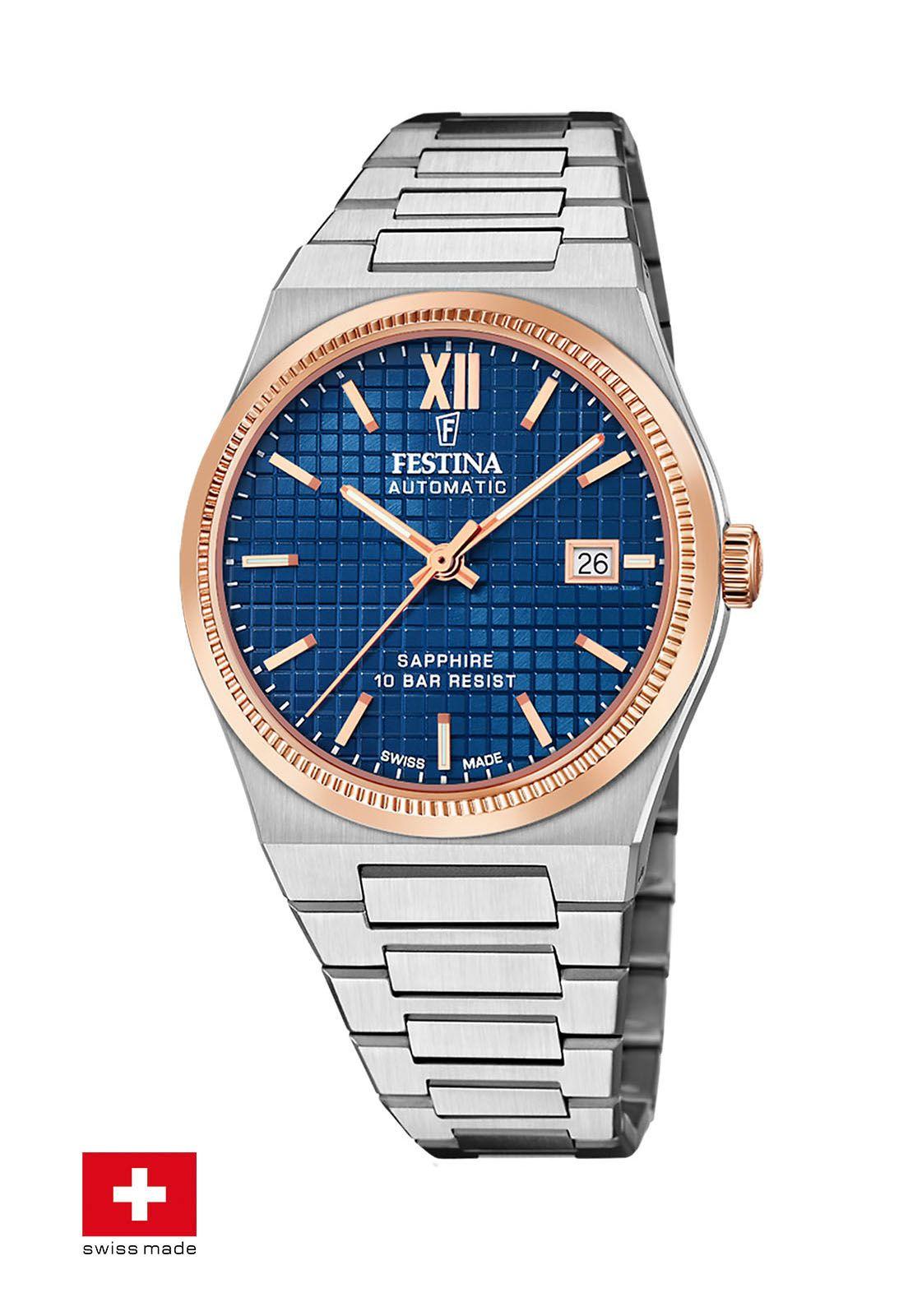 Reloj F20030/2 Festina Swiss Azul Hombre My Swiss Time-0
