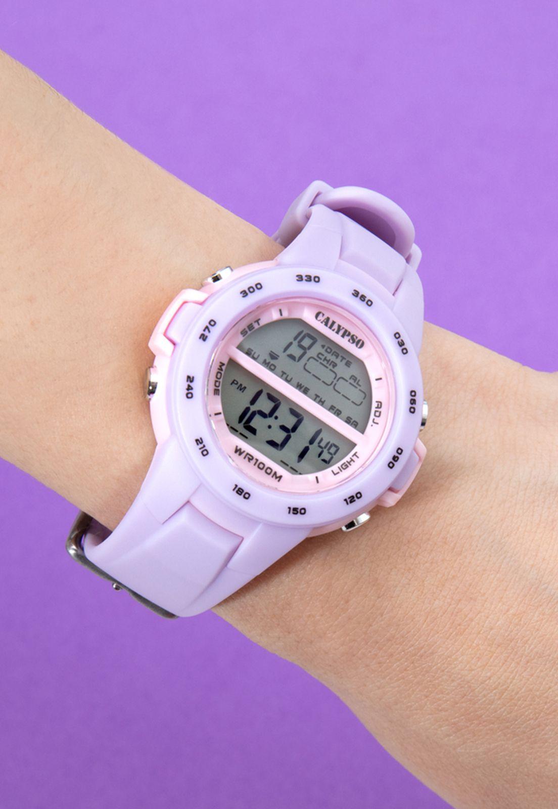 Reloj K5850/3 Calypso Lila Infantil Junior Collection-1