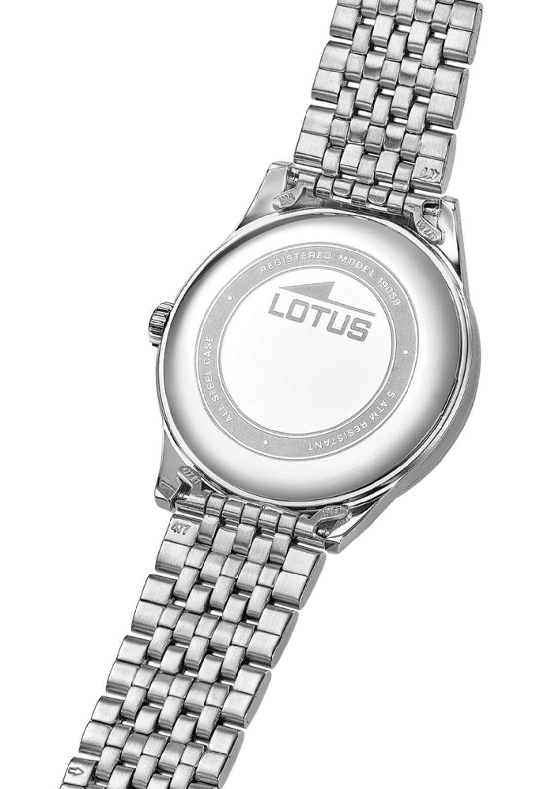 Reloj 19058/6 Lotus Negro Mujer Acero Clásico-3