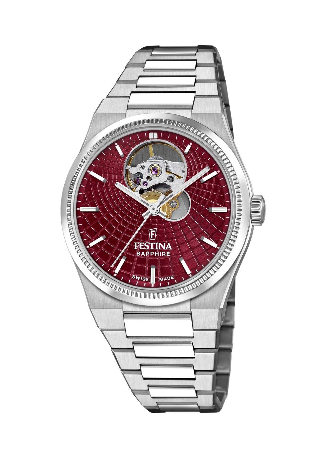 Reloj F20054/A Festina Swiss Rojo Mujer Automático-0