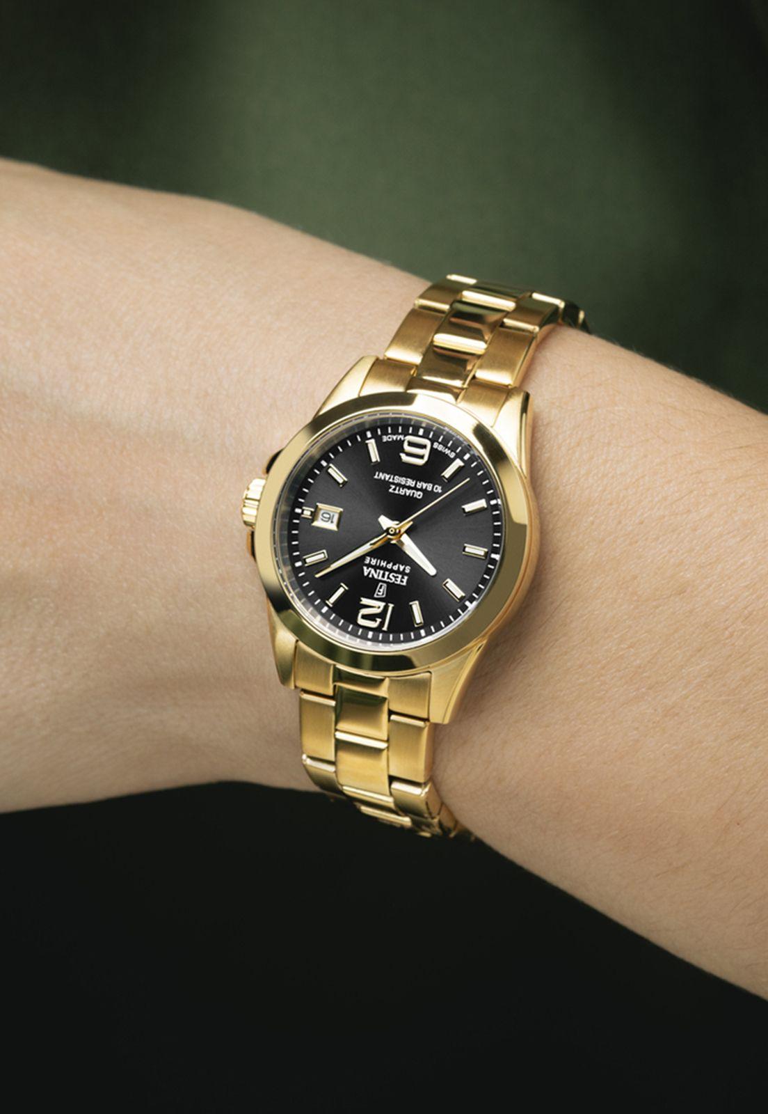 Reloj F20050/4 Festina Swiss Negro Mujer Acero Clásico-2