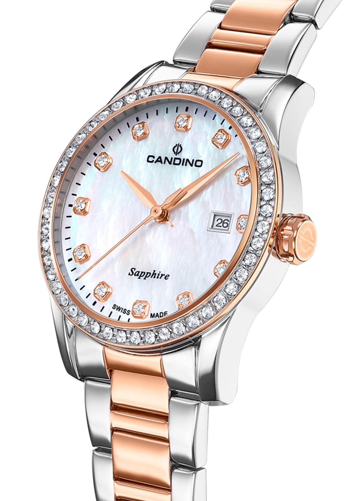 Reloj C4741/1 Candino Swiss Blanco Nácar Mujer Couples Classic-2