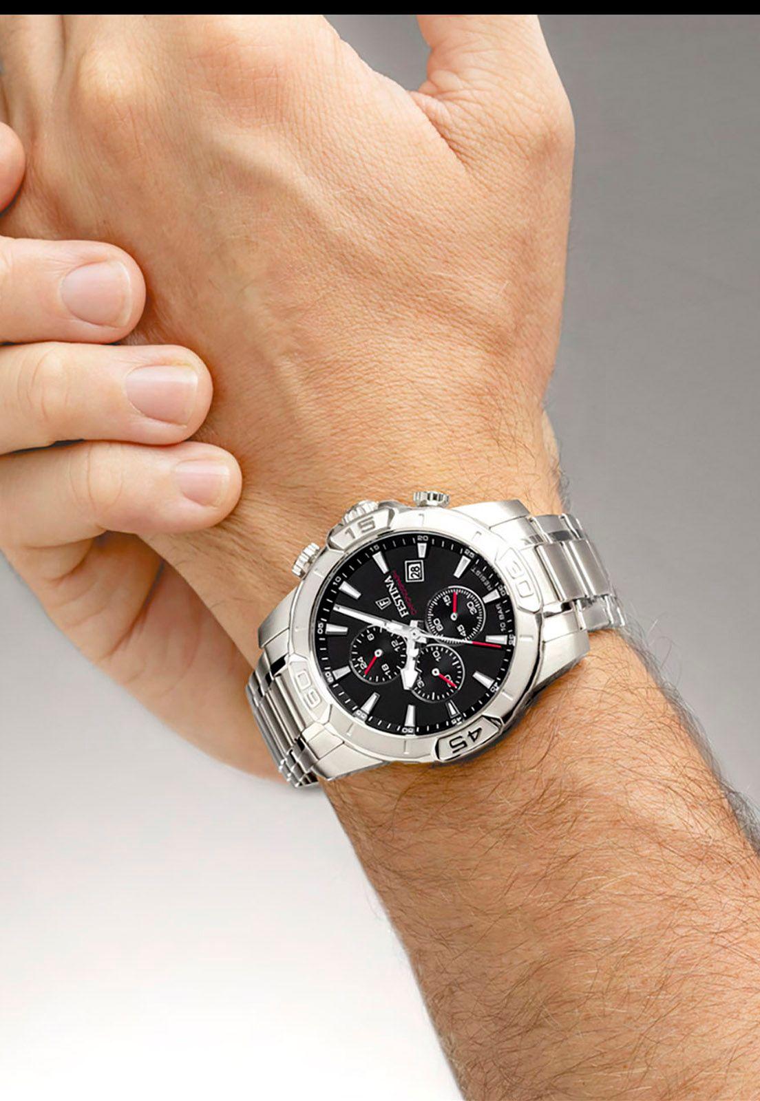 Reloj F20704/3 Festina Negro Hombre Timeless Chronograph-2