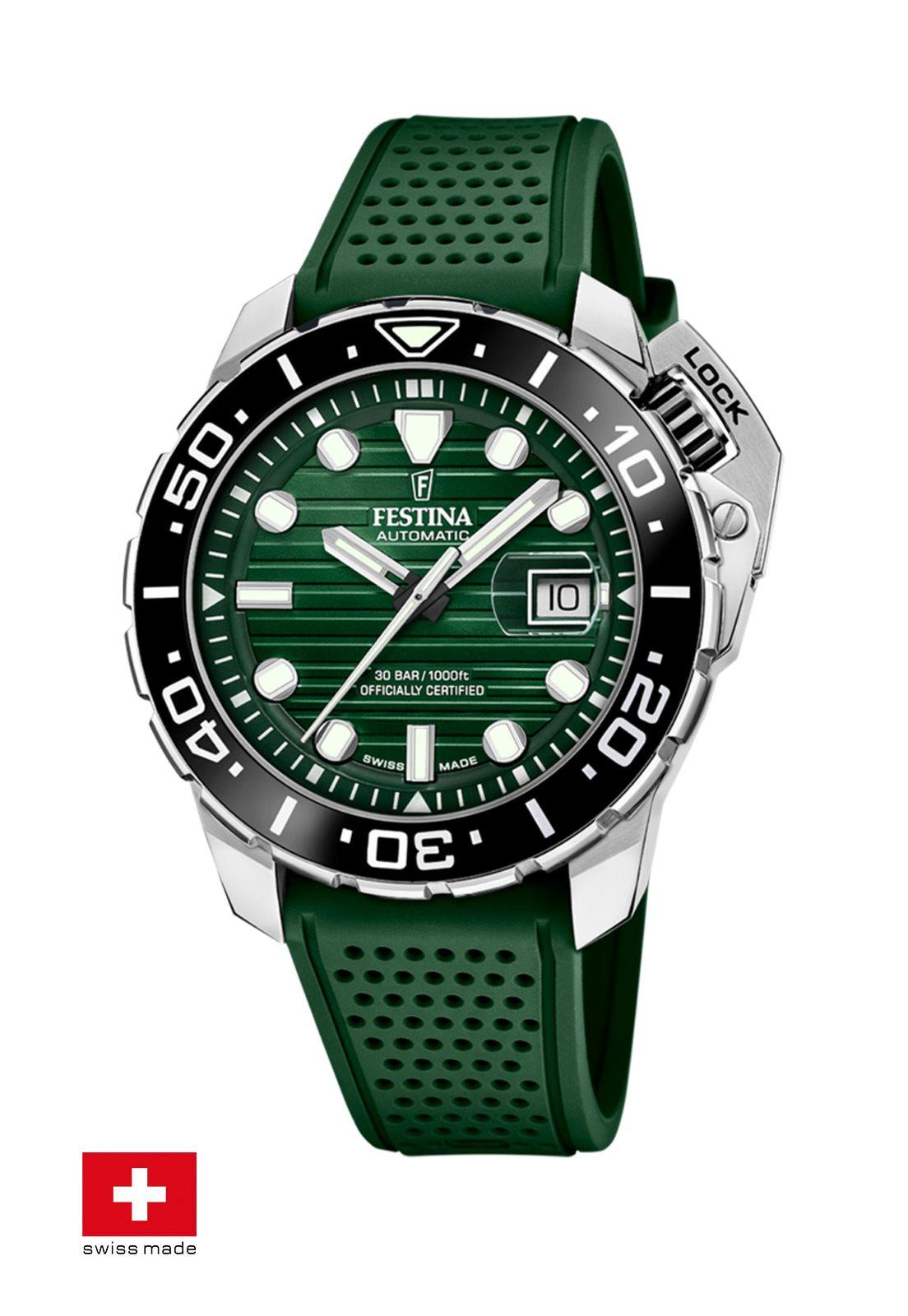 Reloj F20043/4 Festina Swiss Verde Hombre-2