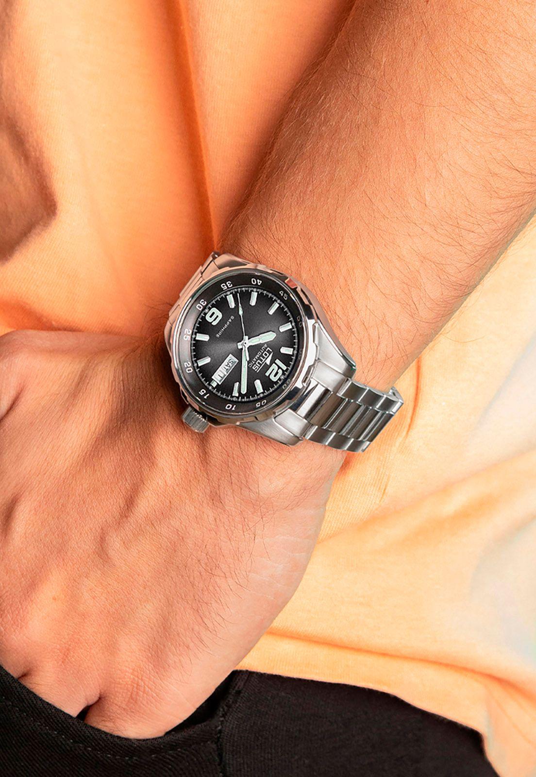 Reloj 18997/4 Lotus Negro Hombre Automático-2