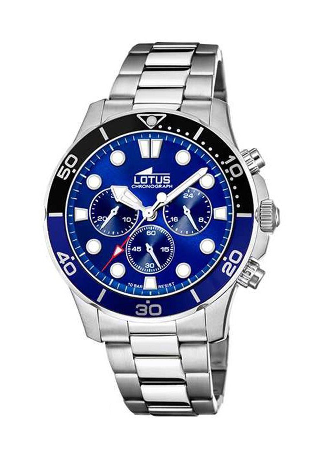 Reloj 18756/4 Lotus Hombre Plateado Crono Deportivo-0