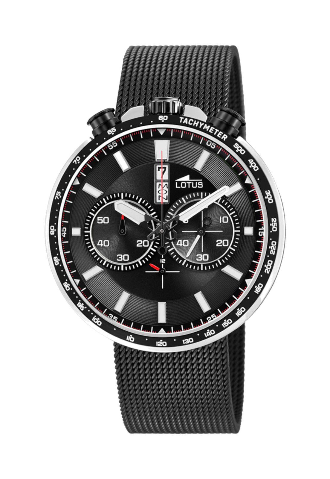 Reloj 10139/4 Lotus Hombre Negro Chrono-0