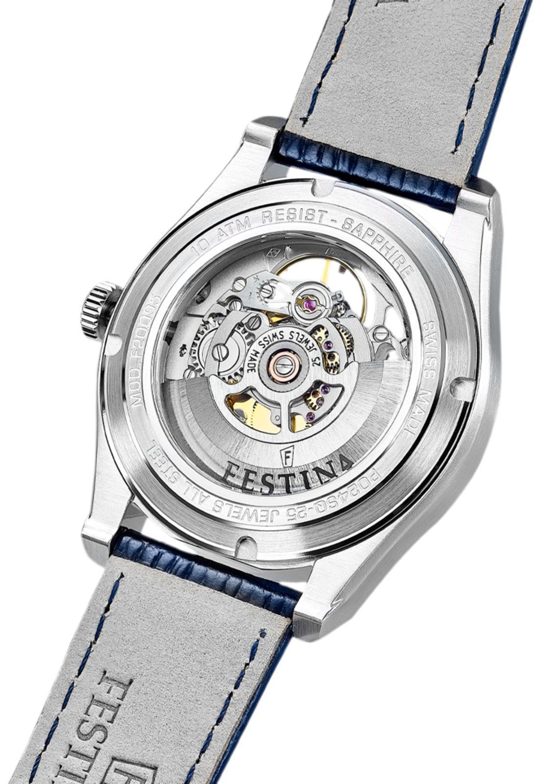 Reloj F20095/2 Festina Swiss Azul Hombre Automatico-2