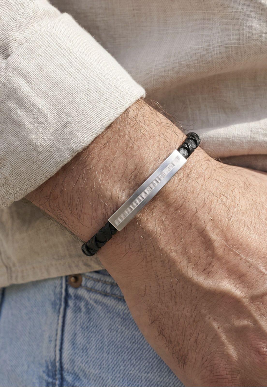 Pulsera LS2625-2/1 Lotus Style Hombre Plateado Men Basic-1
