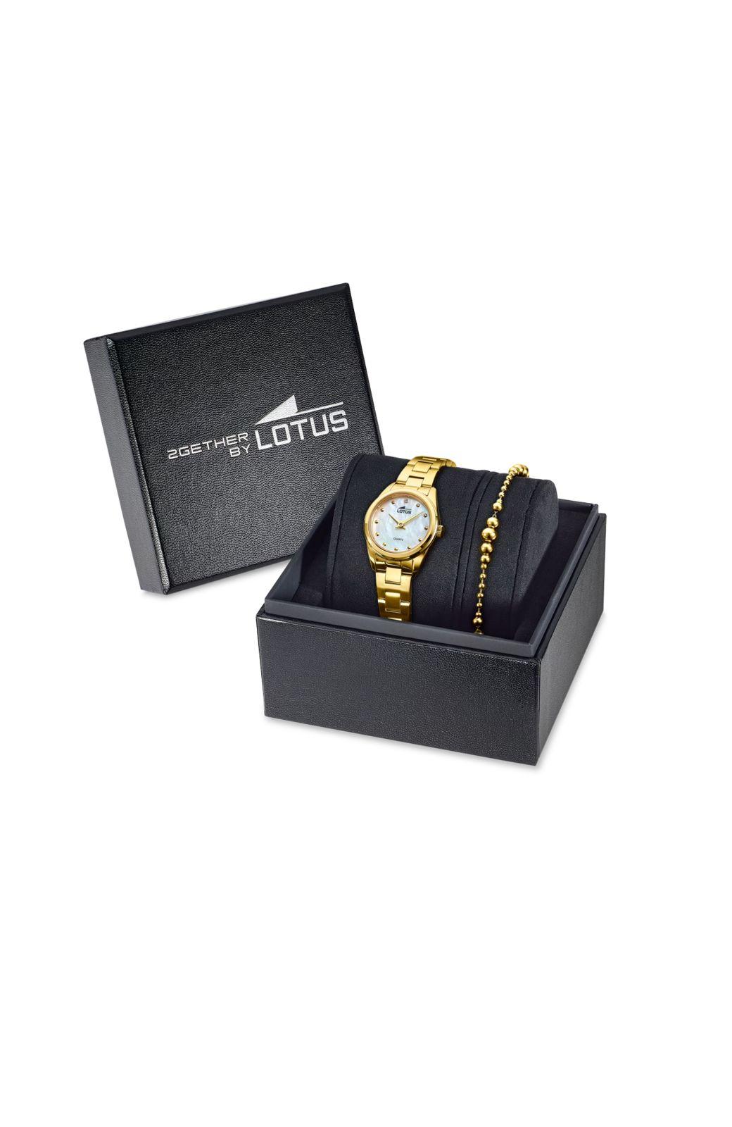 Reloj 19007/1 Lotus Blanco Mujer 2Gether-2
