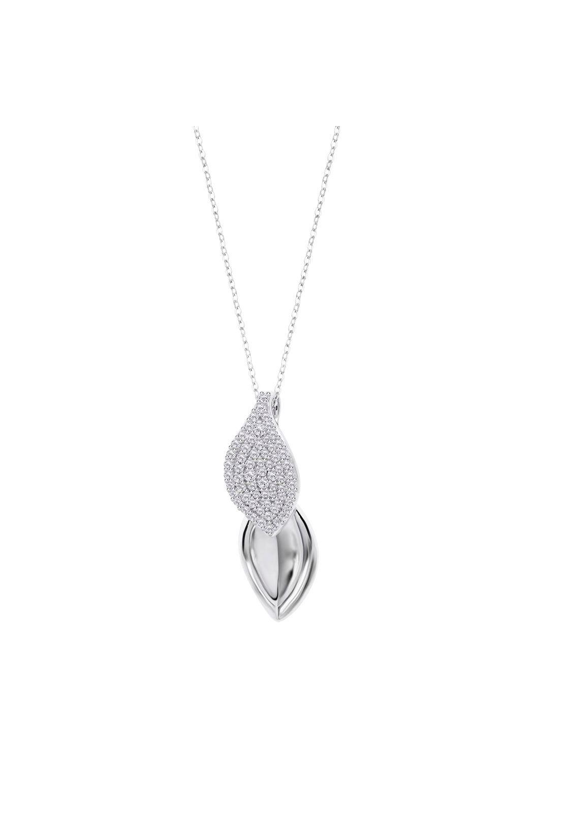 Collar LP3843-1/1 Lotus Silver Mujer Pure Essential-0