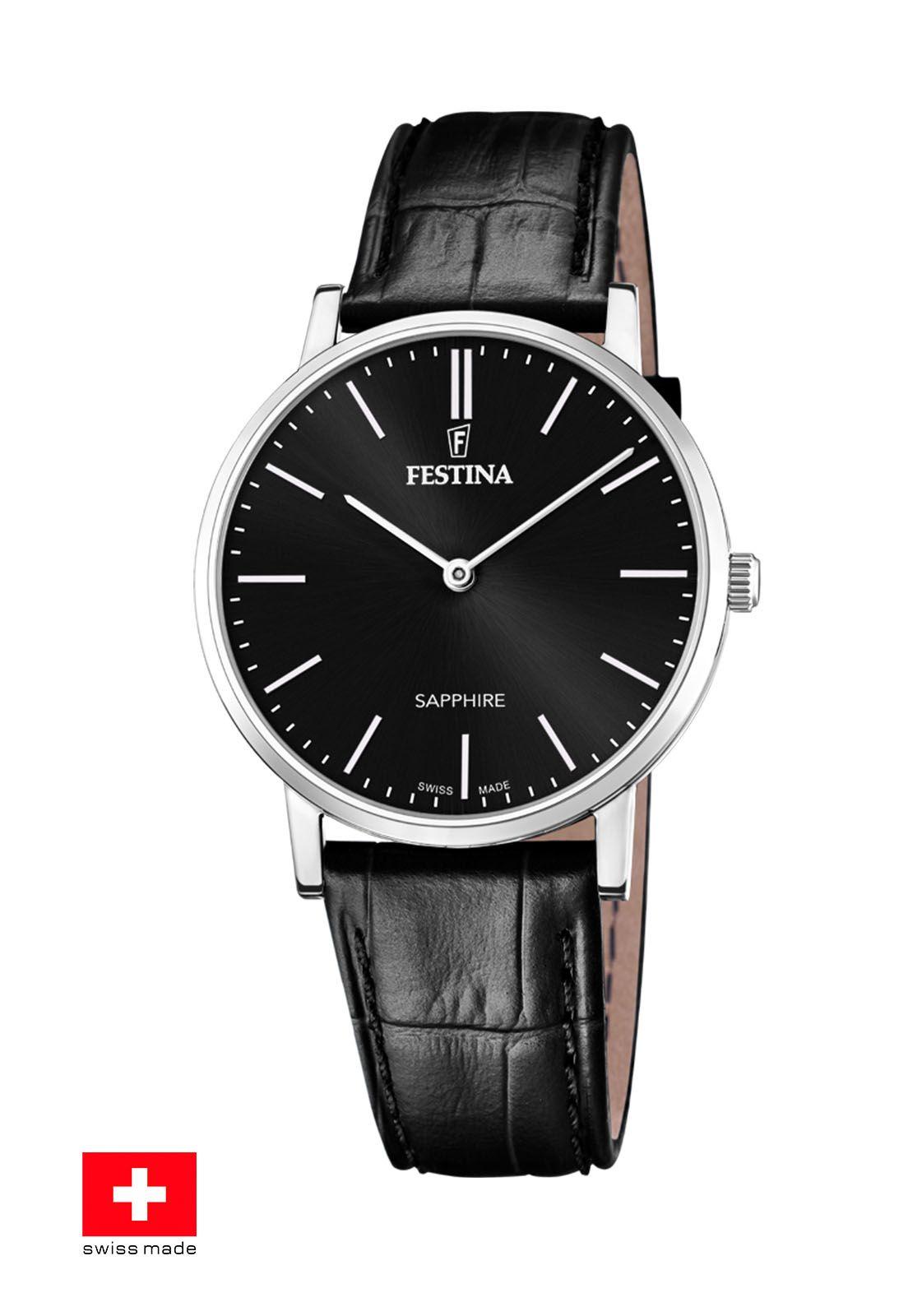 Reloj F20012/4 Festina Swiss Negro Hombre Swiss Made-0