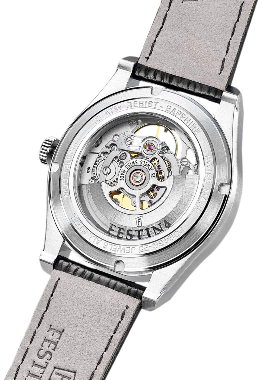 Reloj F20095/1 Festina Swiss Plateado Hombre Automatico-2