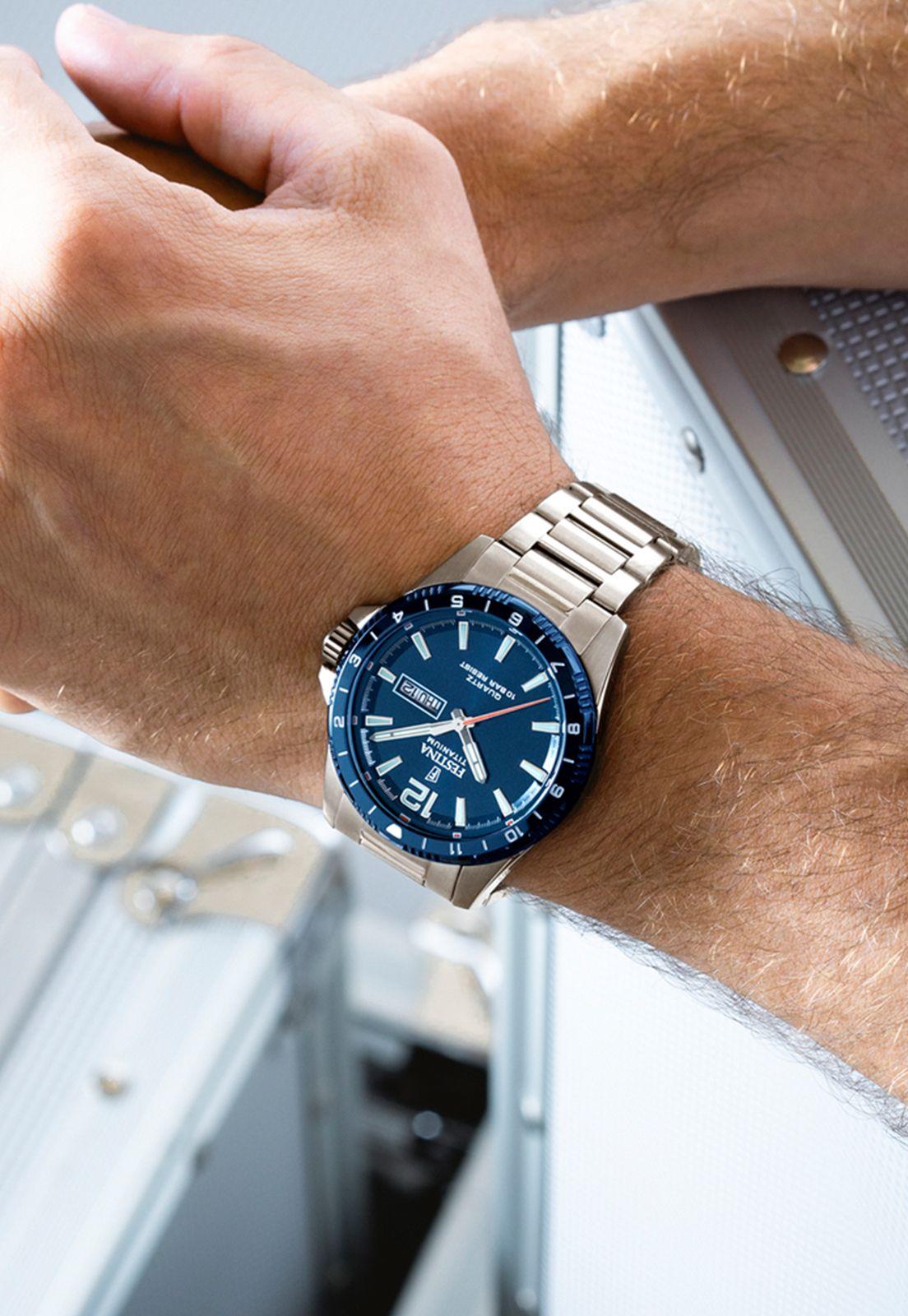 Reloj F20698/2 Festina Azul Hombre Calendario Titanium-2