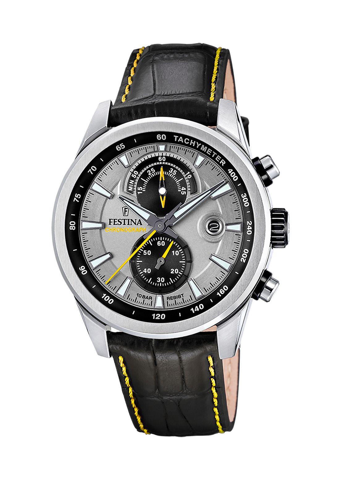 Reloj F20695/4 Festina Gris Hombre Timeless Chronograph-0