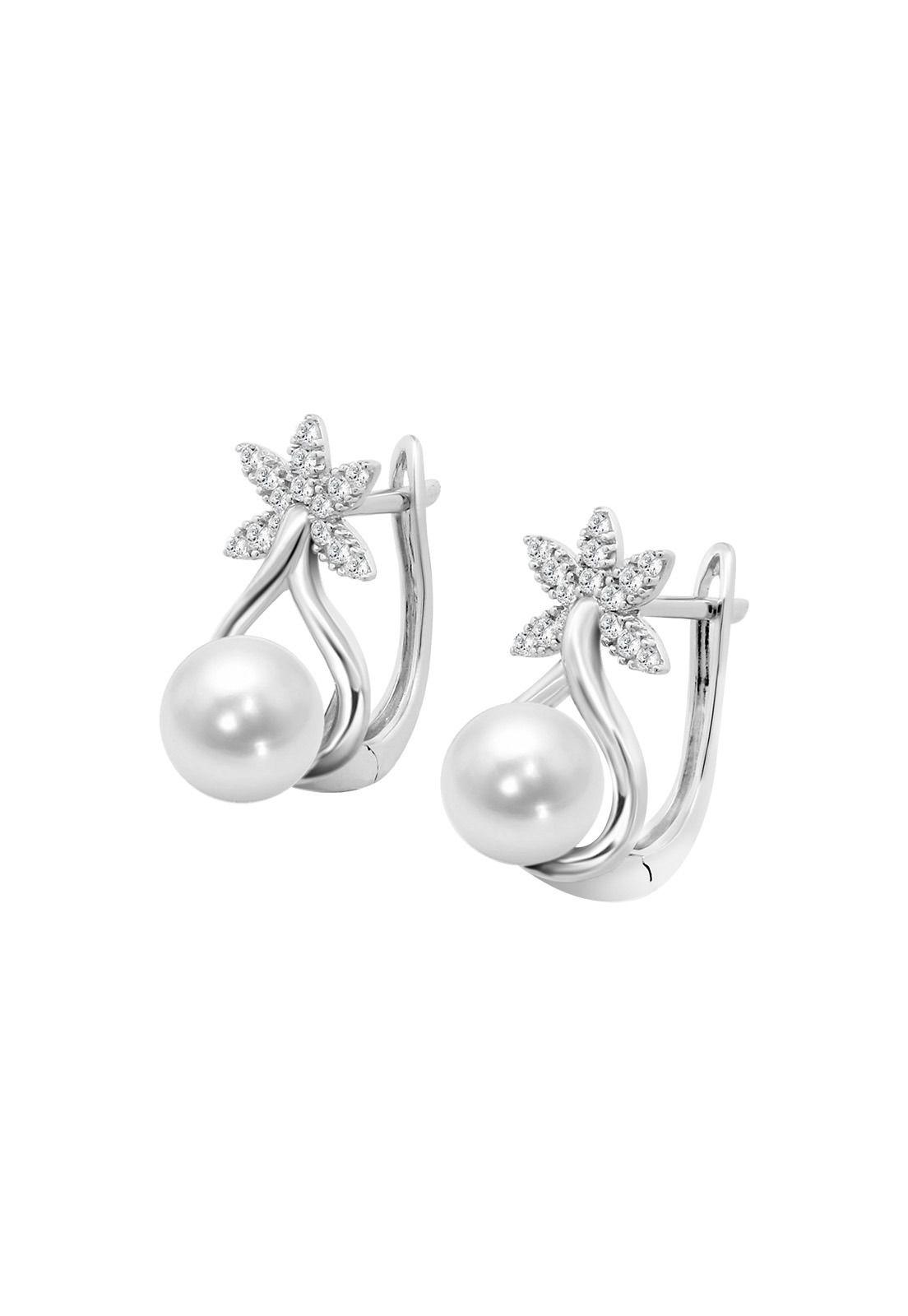 Aros LP3699-4/1 Lotus Silver Mujer Pearls-0