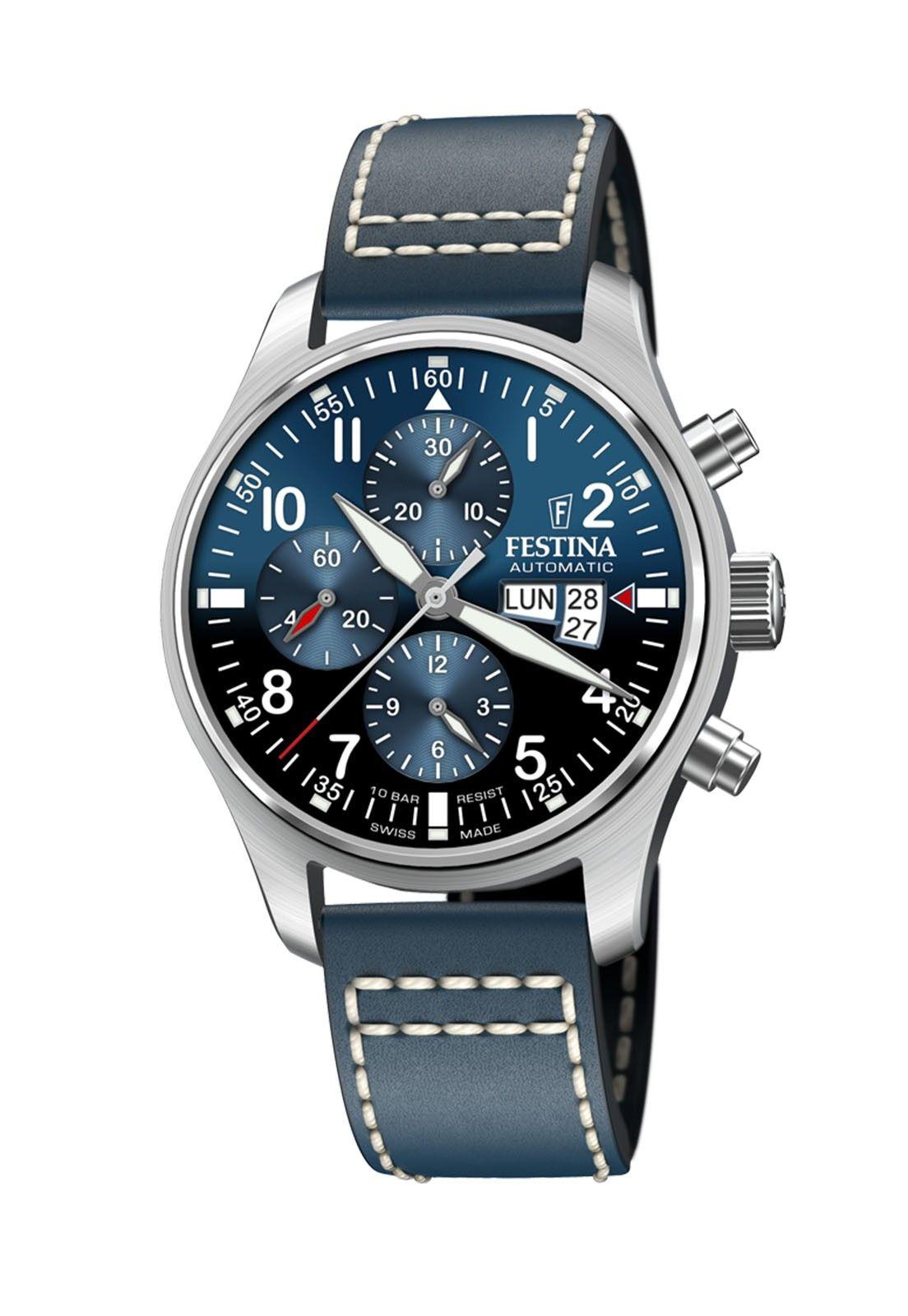 Reloj F20150/5 Festina Swiss Azul Hombre Swiss Made-0