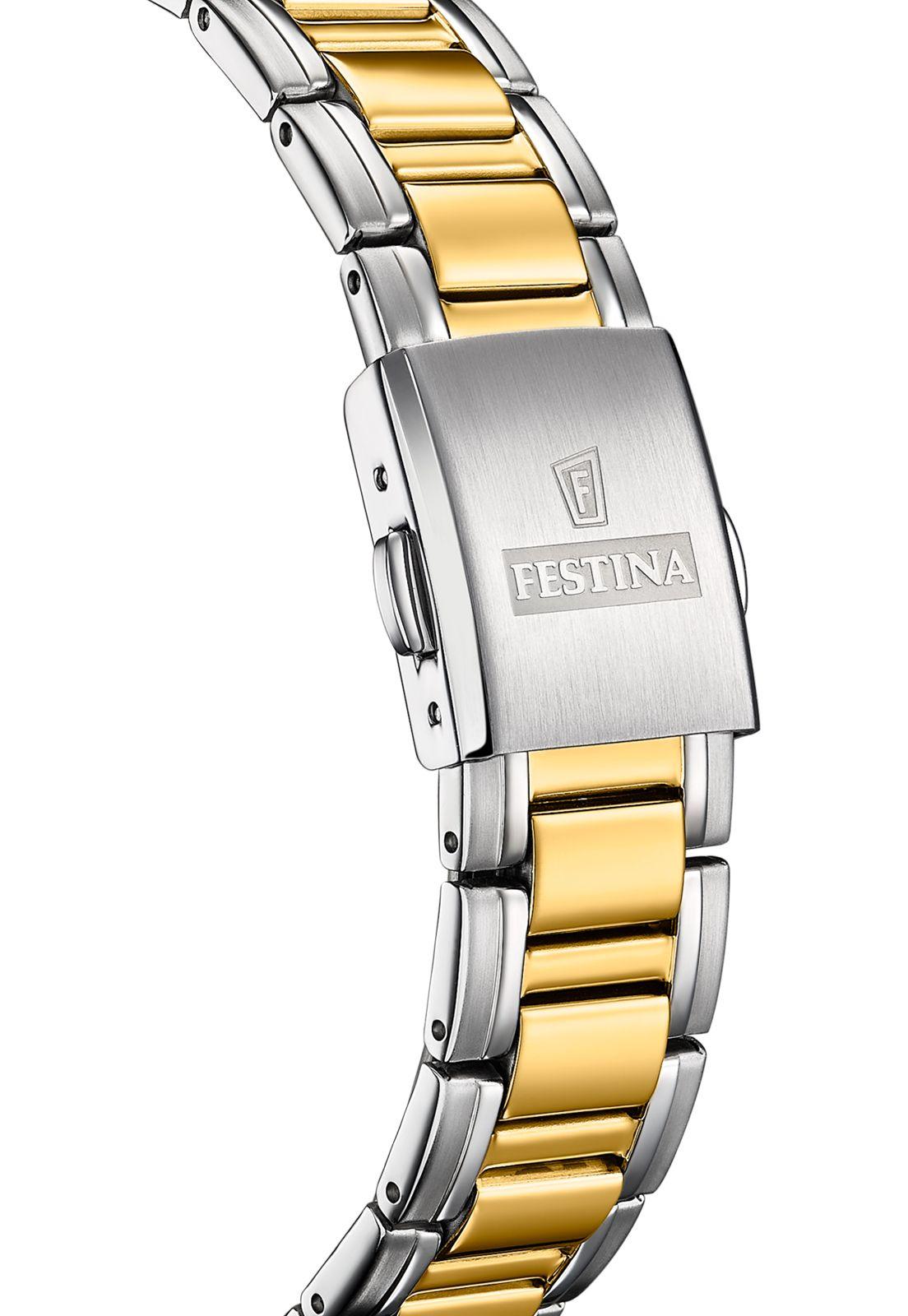 Reloj F20027/4 Festina Swiss Negro Mujer Acero Clásico-3