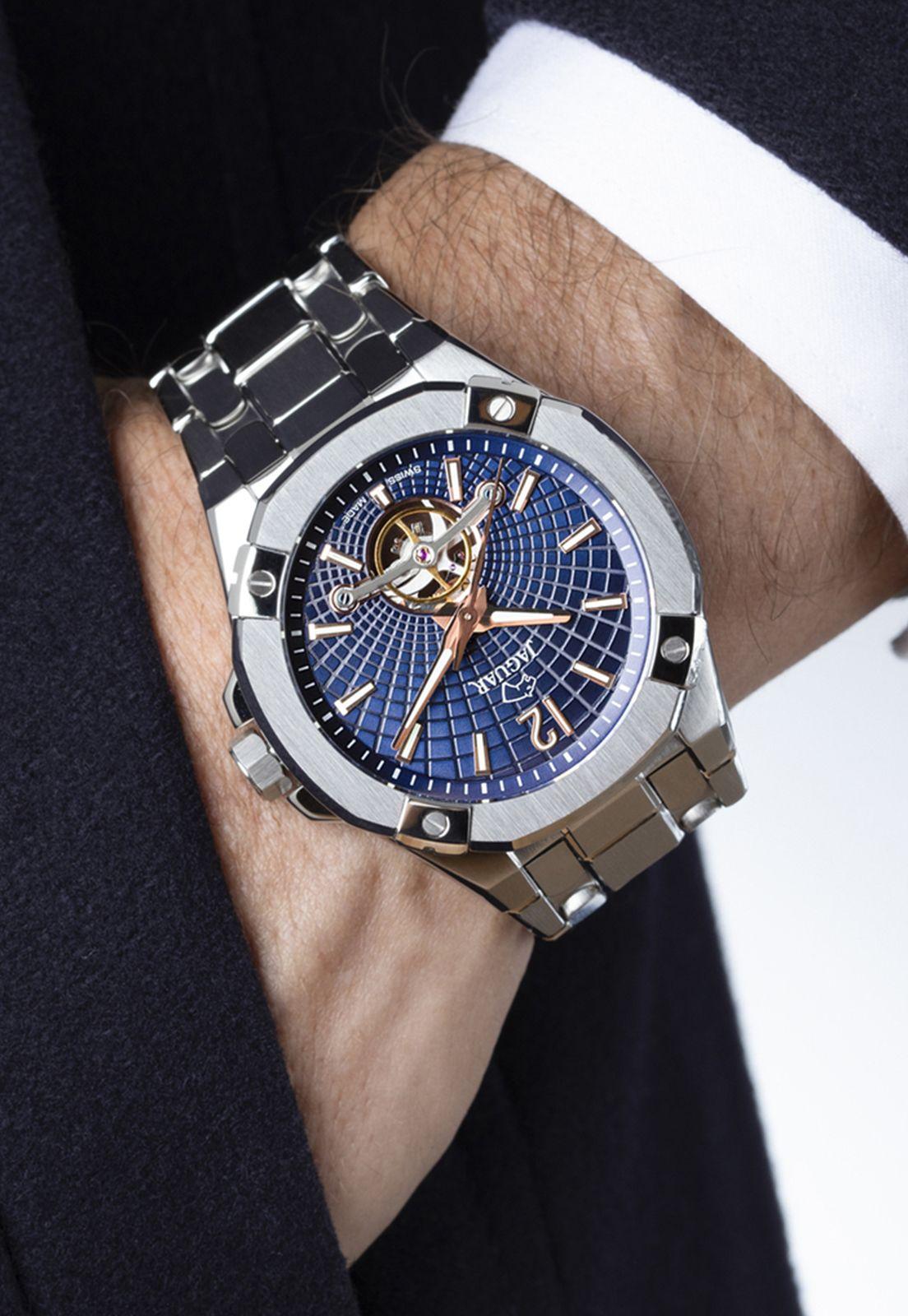 Reloj J1007/2 Jaguar Swiss Azul Hombre Automático-3