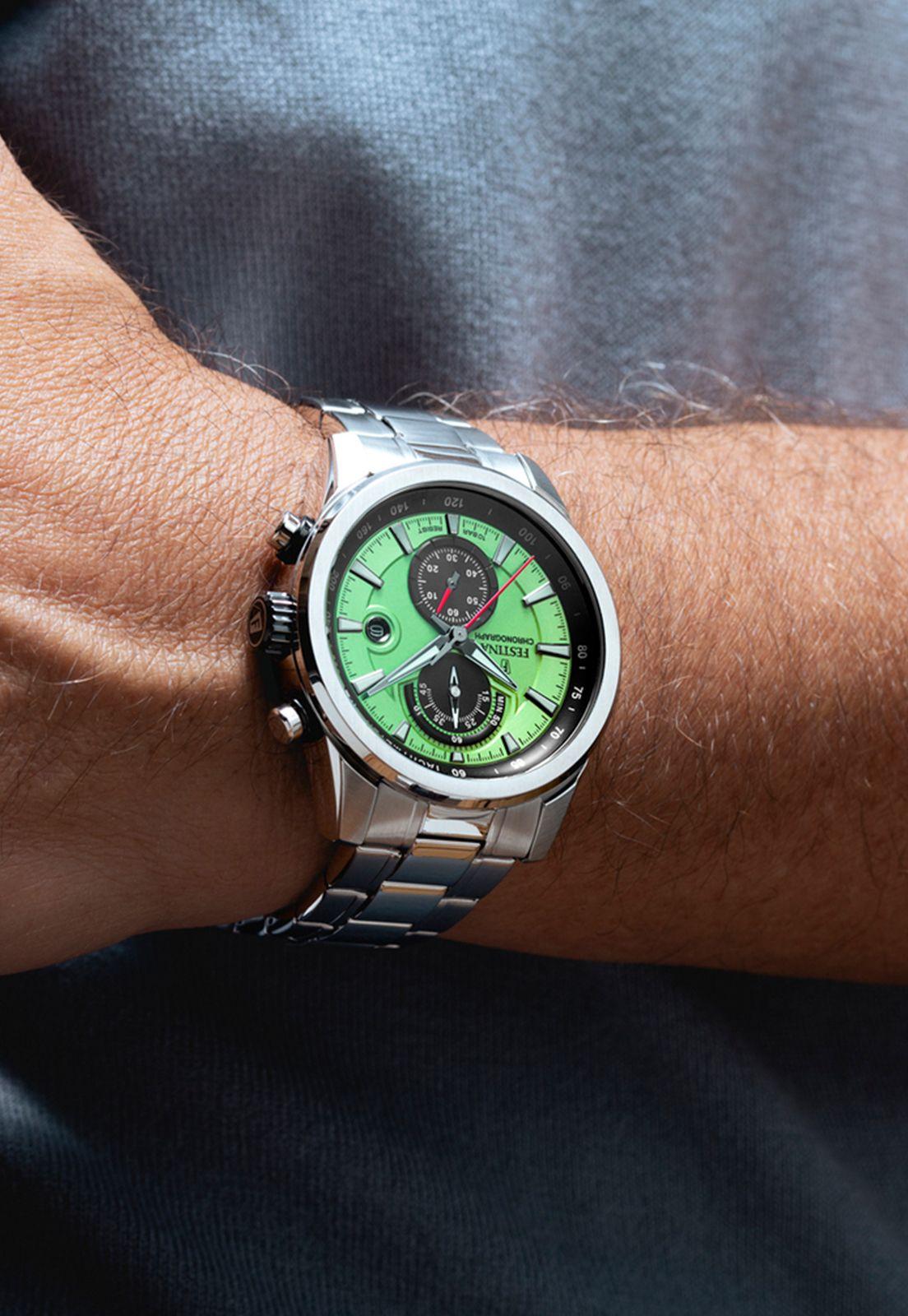 Reloj F20694/3 Festina Verde Hombre Timeless Chronograph-2