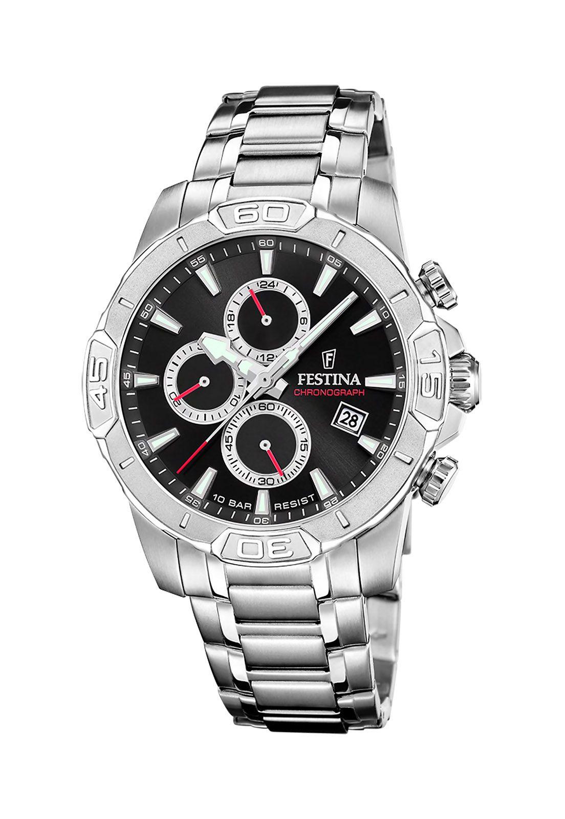 Reloj F20704/6 Festina Negro Hombre Timeless Chronograph-0