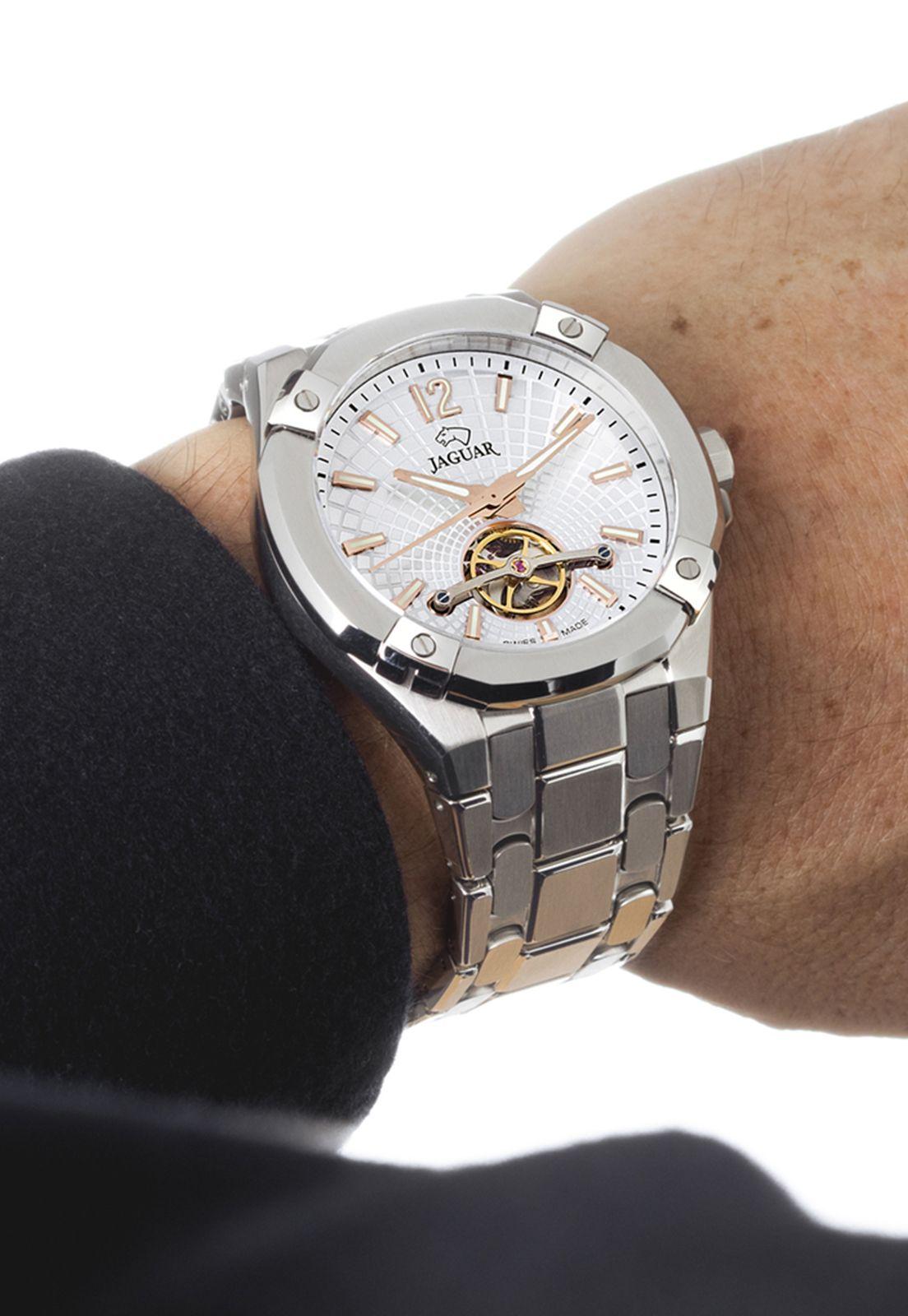Reloj J1007/1 Jaguar Swiss Blanco Hombre Automático-2