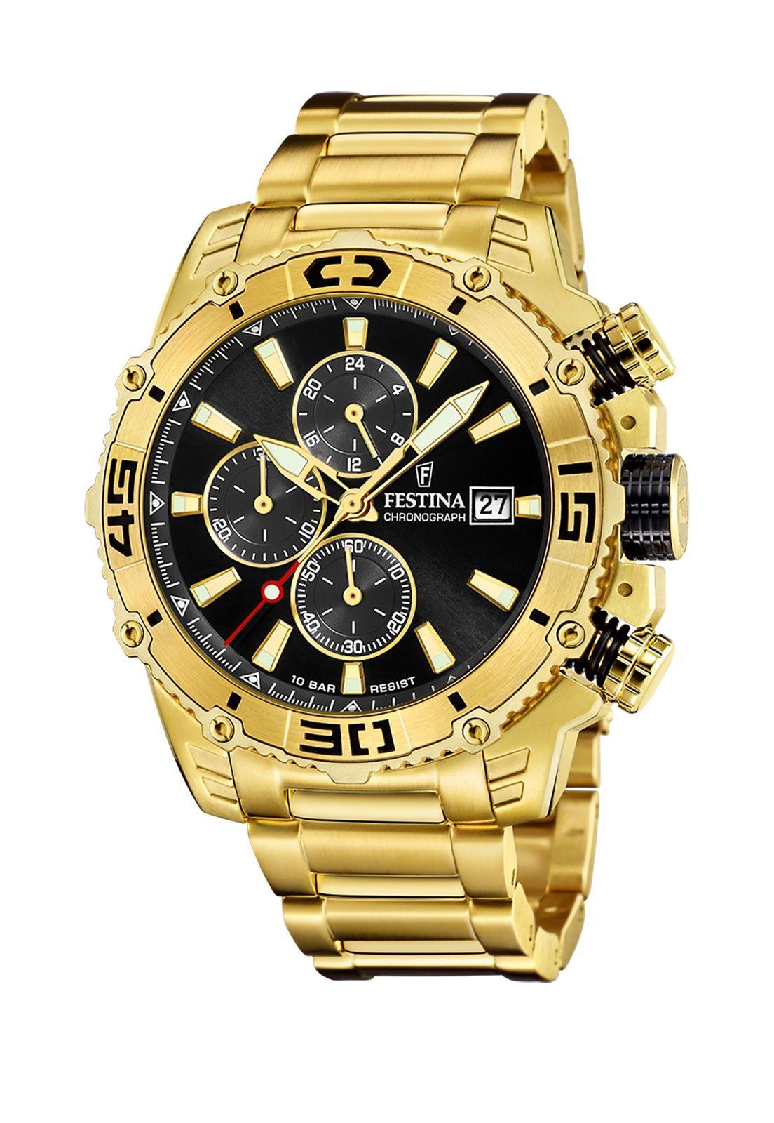 Reloj F20492/4 Festina Negro Hombre Timeless Chronograph-0