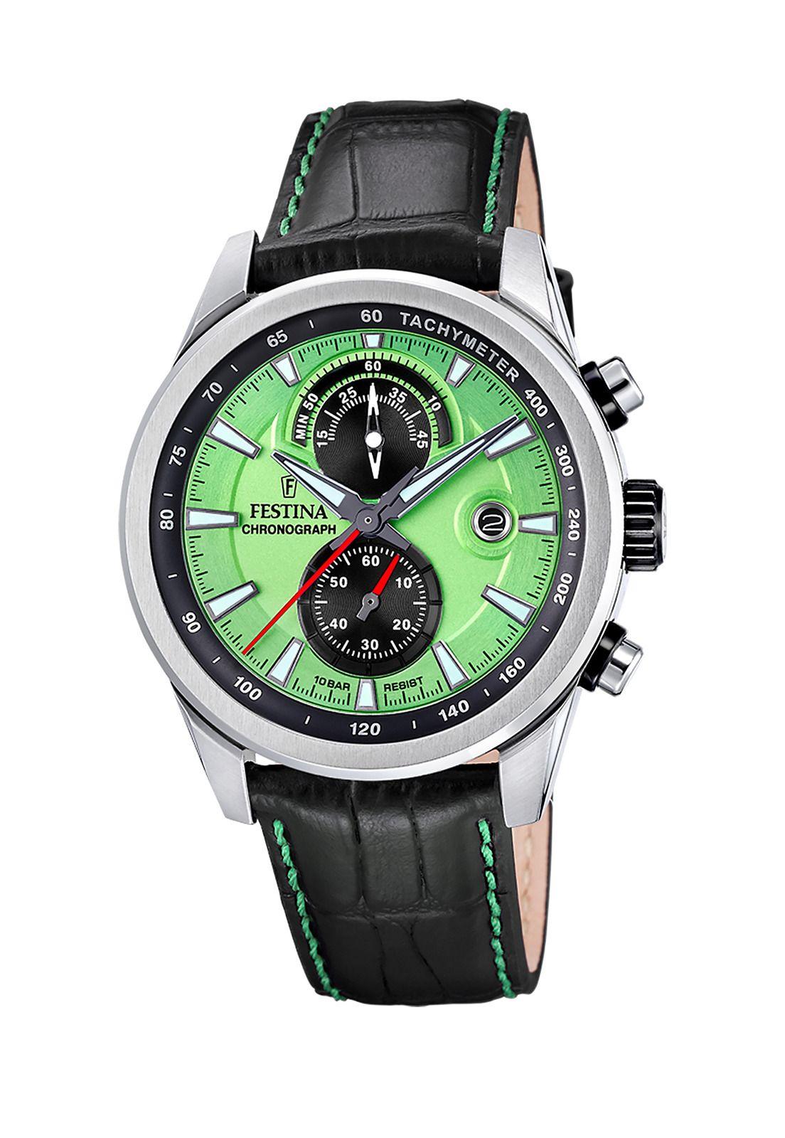 Reloj F20695/3 Festina Verde Hombre Timeless Chronograph-0