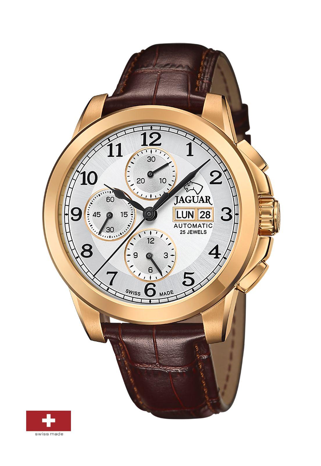 Reloj J977/1 Jaguar Plateado Hombre Automatico-1