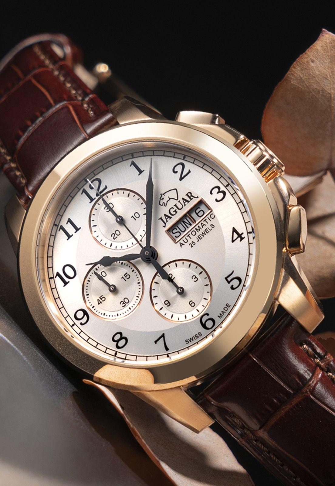Reloj J977/1 Jaguar Plateado Hombre Automatico-3