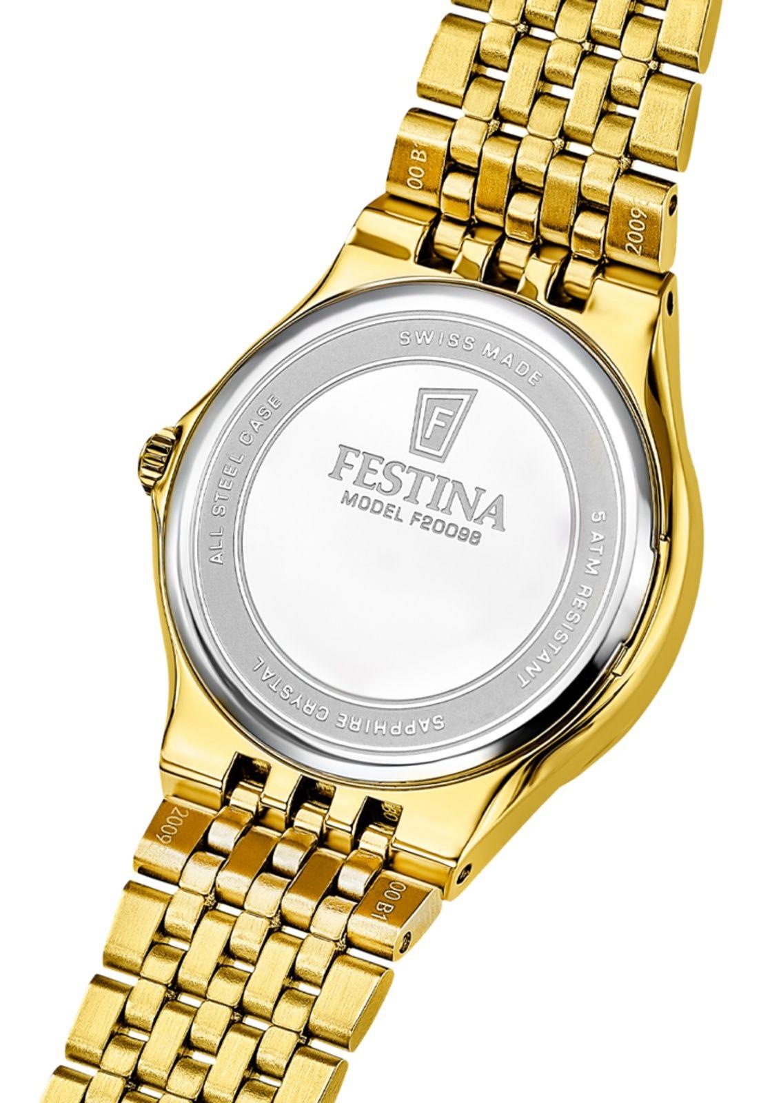 Reloj F20098/2 Festina Swiss Dorado Mujer Grace-2