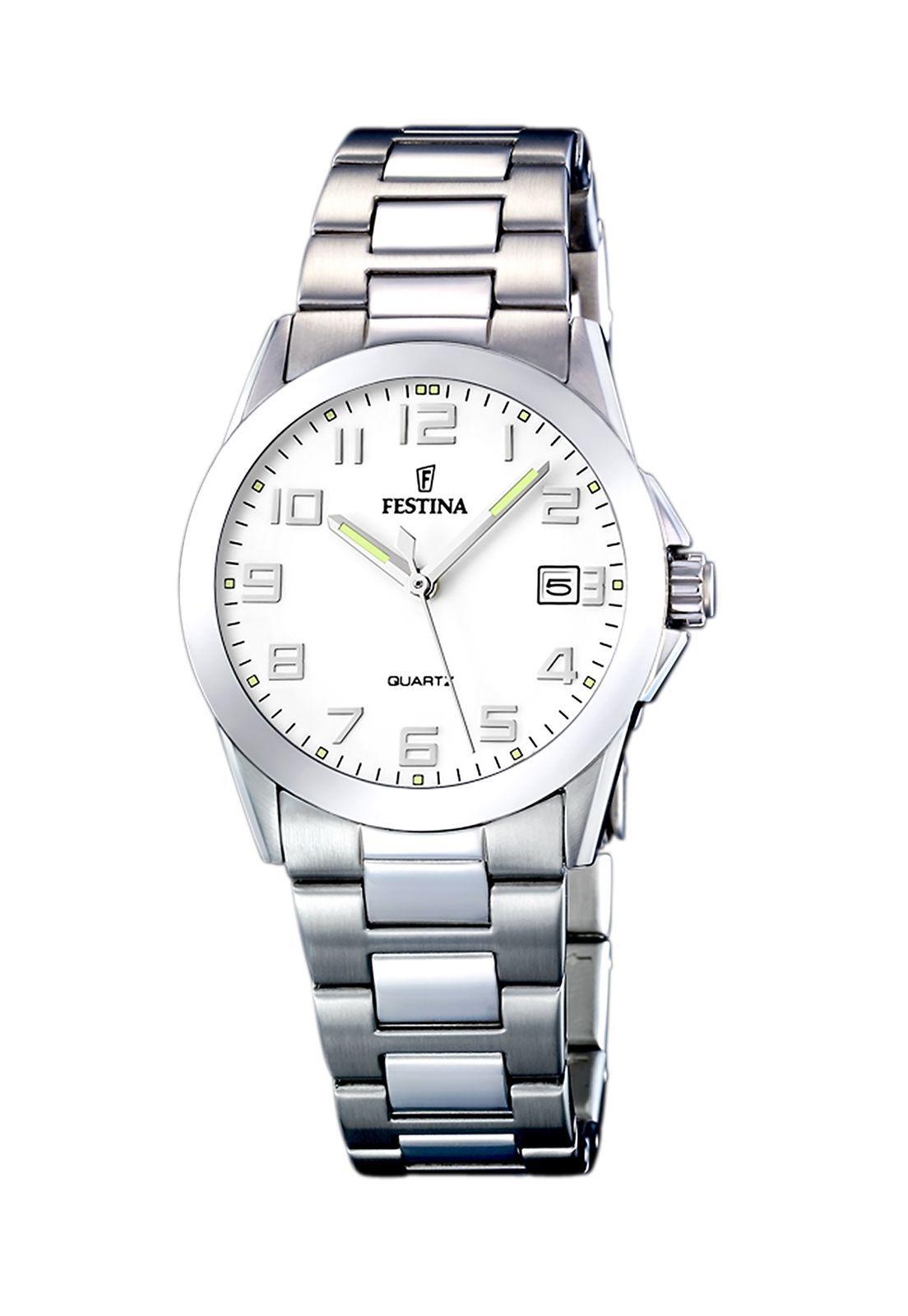 Reloj F16377/2 Festina Blanco Mujer Acero Clasico-0