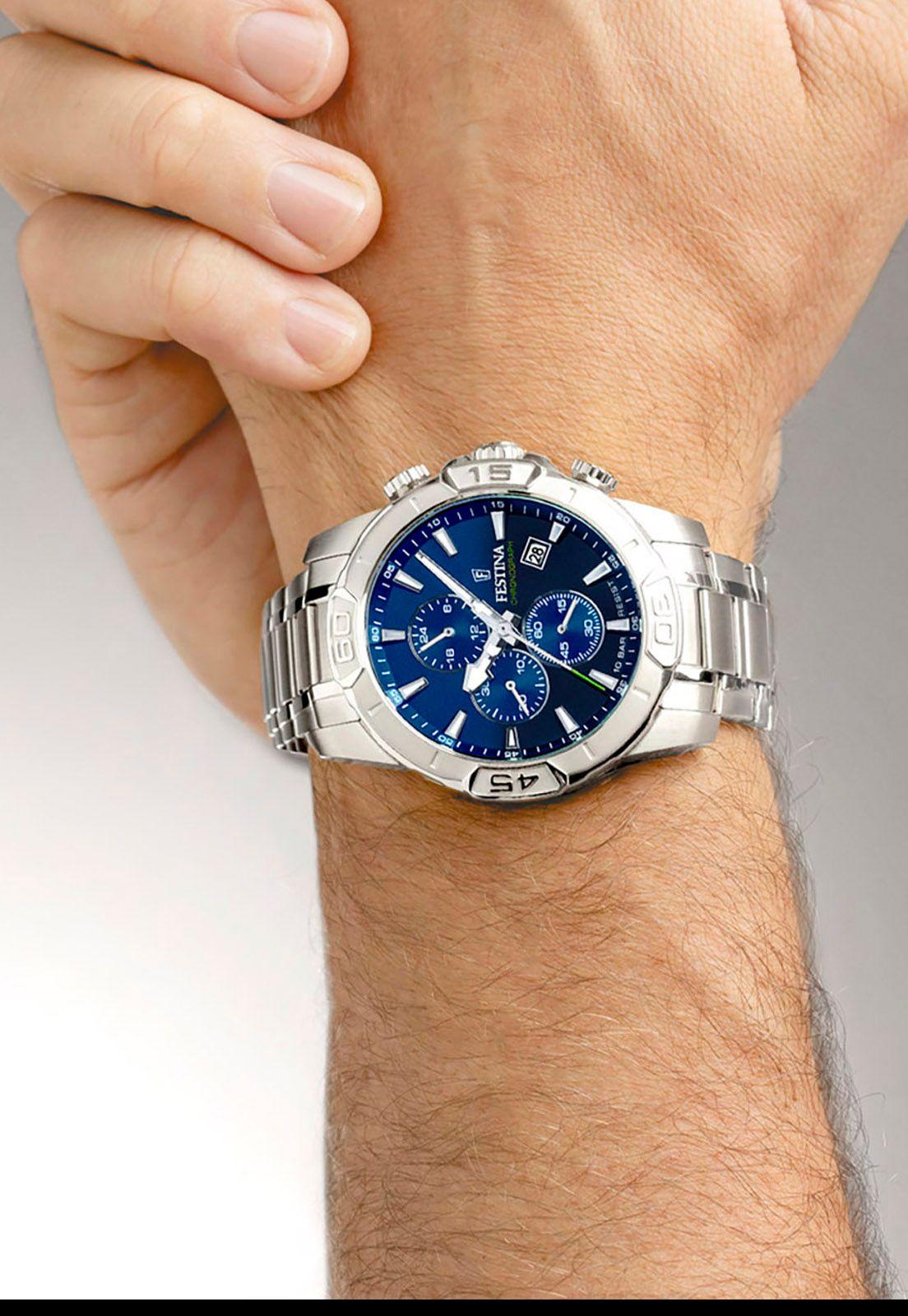 Reloj F20704/4 Festina Azul Hombre Timeless Chronograph-2