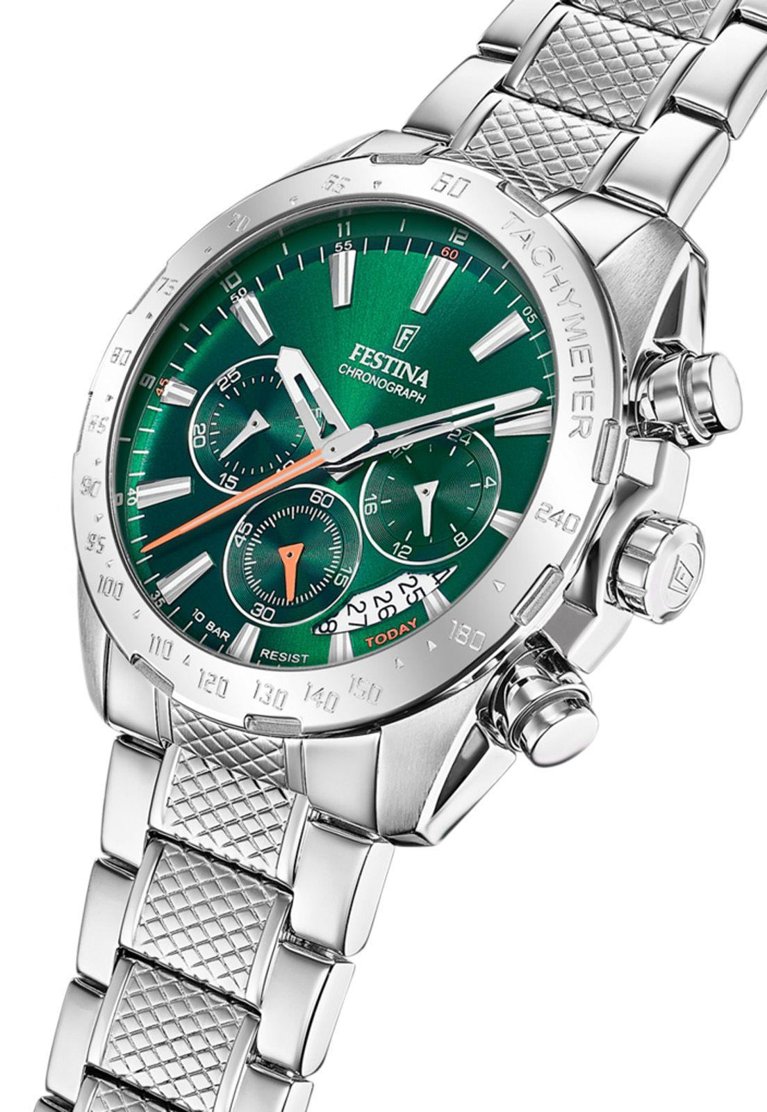 Reloj F20668/3 Festina Verde Hombre Timeless Chronograph-2