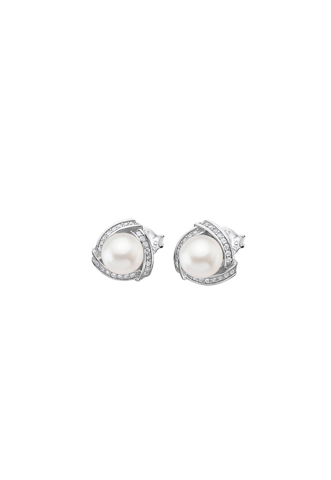 Aros LP1928-4/1 Lotus Silver Mujer Pearls-0