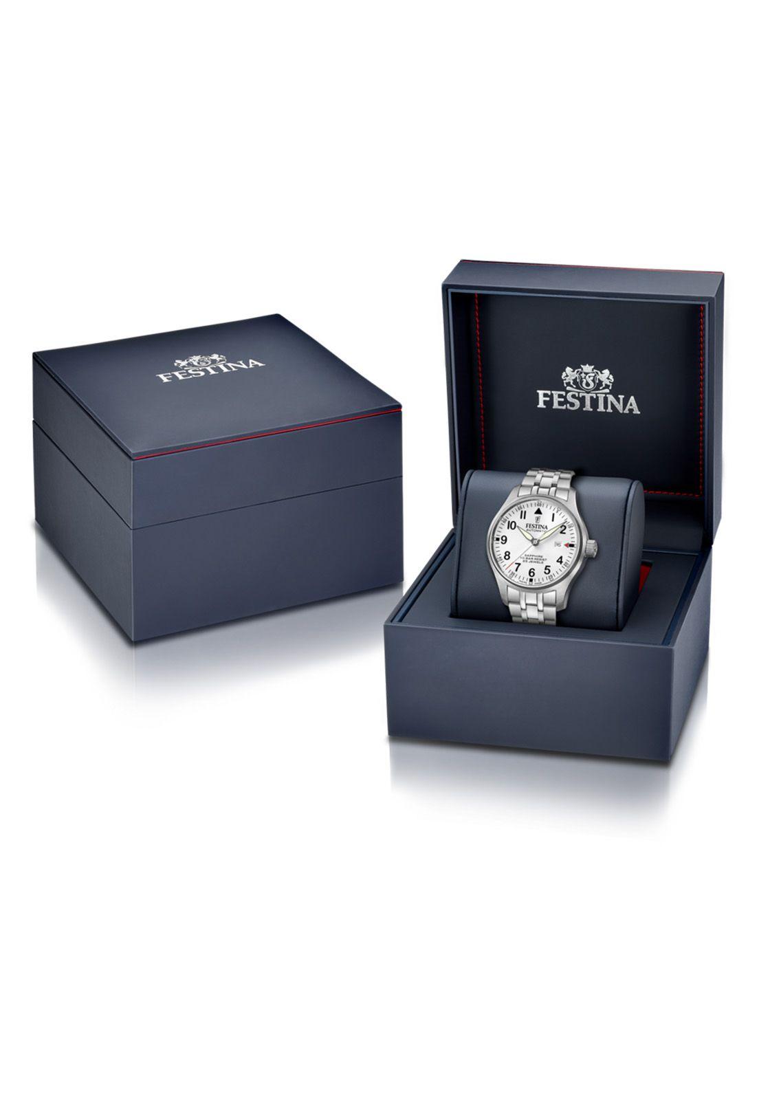 Reloj F20151/A Festina Swiss Plateado Hombre Swiss Made-5