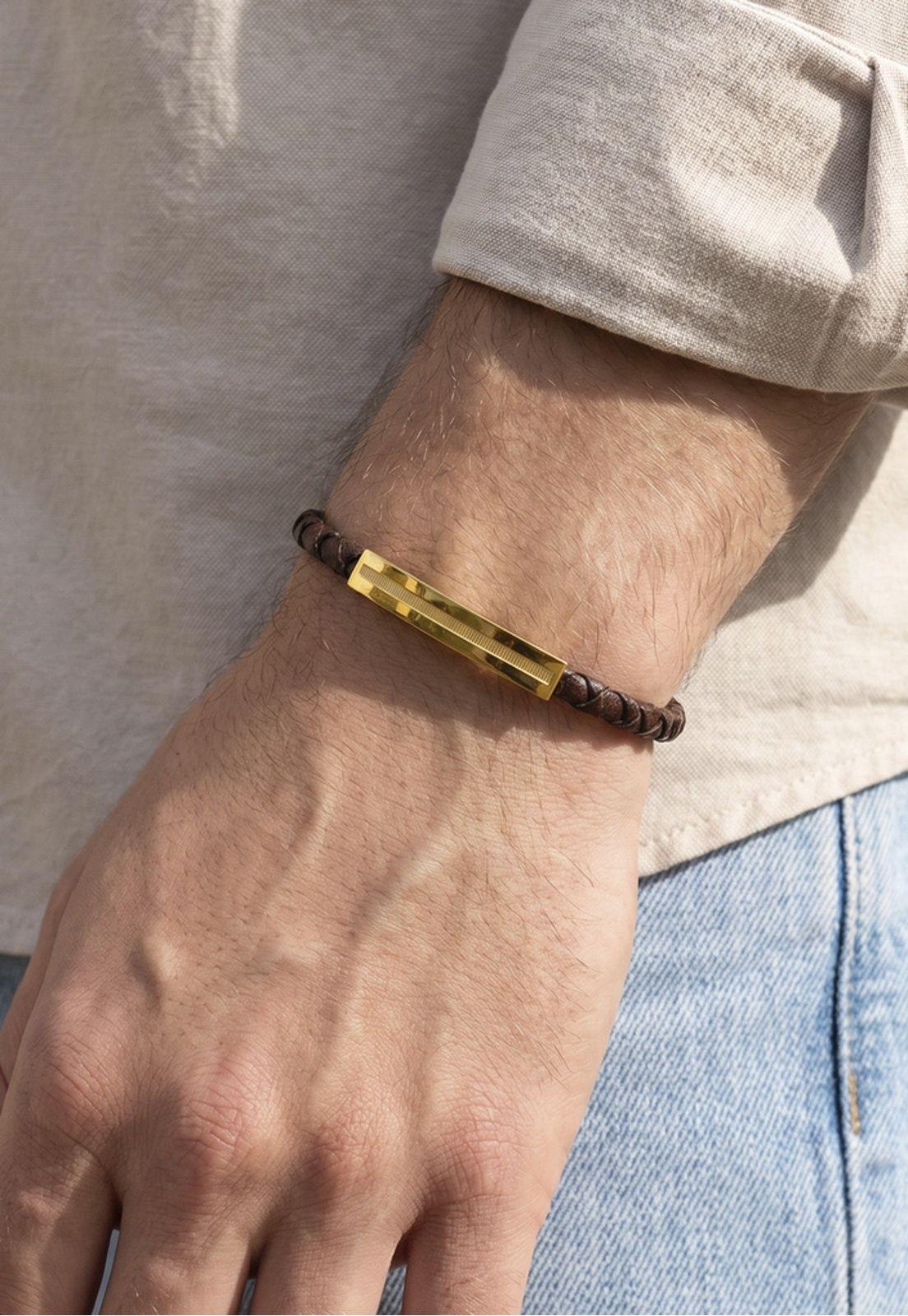 Pulsera LS2625-2/4 Lotus Style Hombre Dorado Men Basic-1