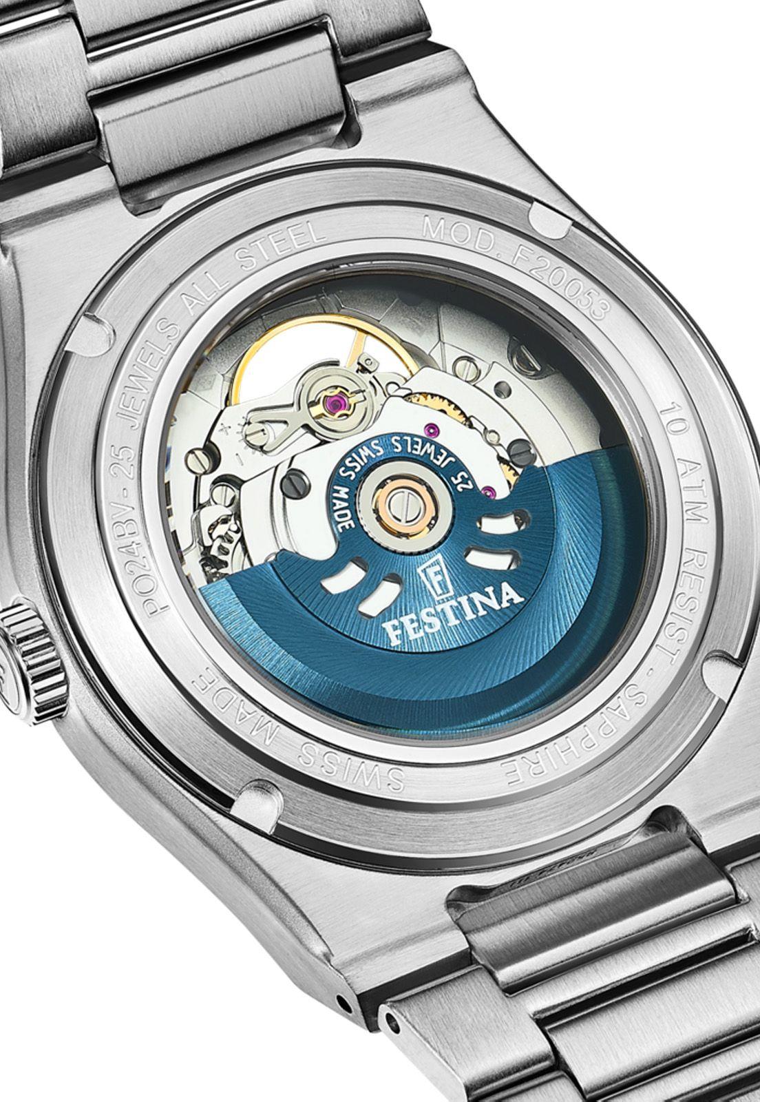 Reloj F20053/5 Festina Swiss Azul Hombre Automático-2