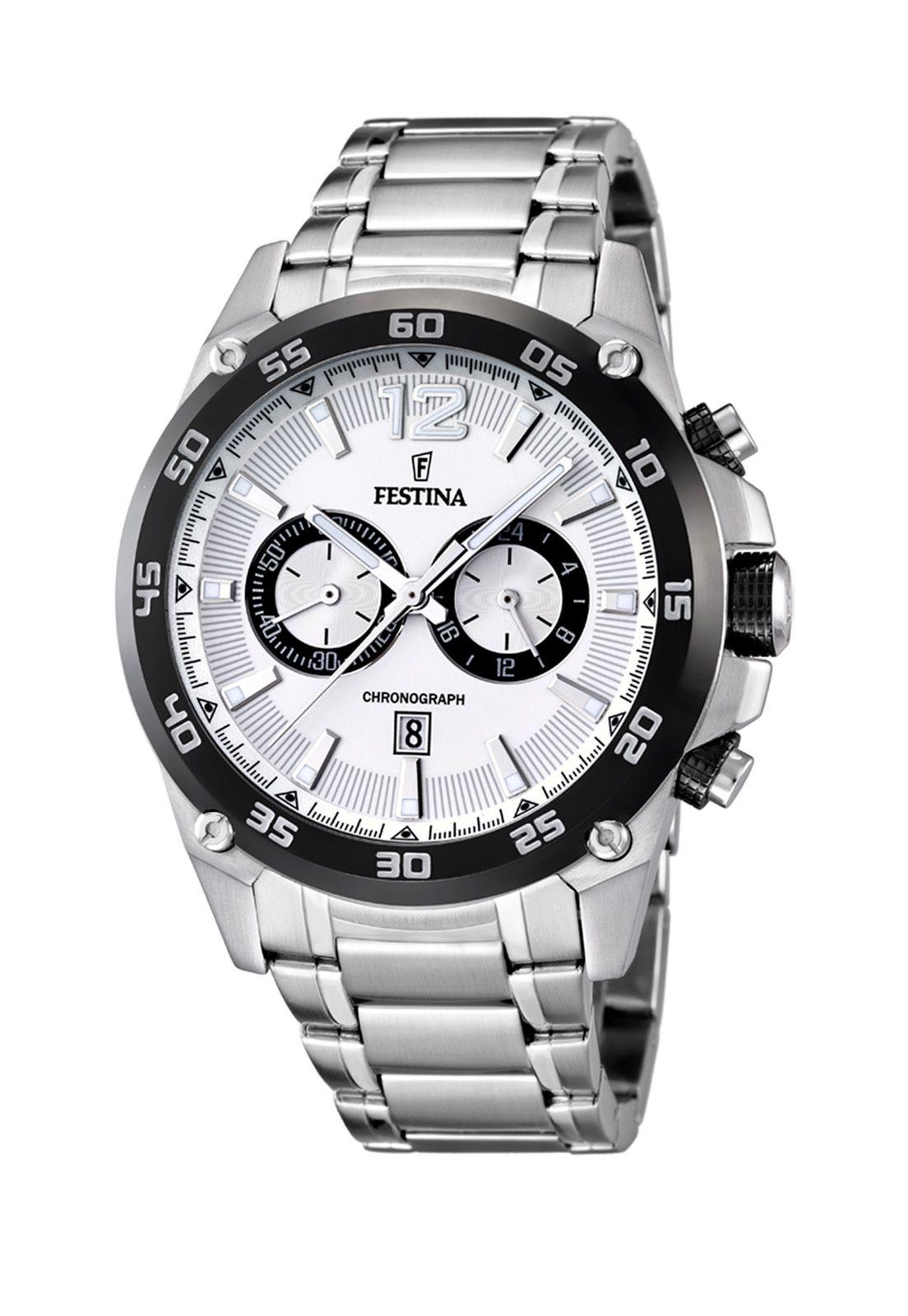 Reloj F16680/1 Festina Blanco Hombre Timeless Chronograph-0