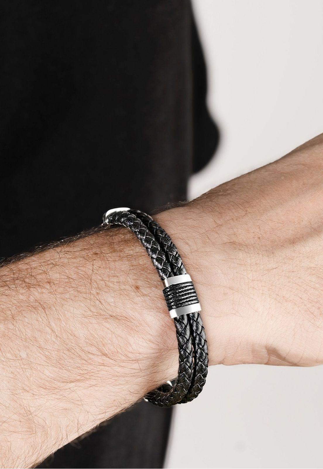 Pulsera LS2529-2/1 Lotus Style Negro Hombre Urban Man-1